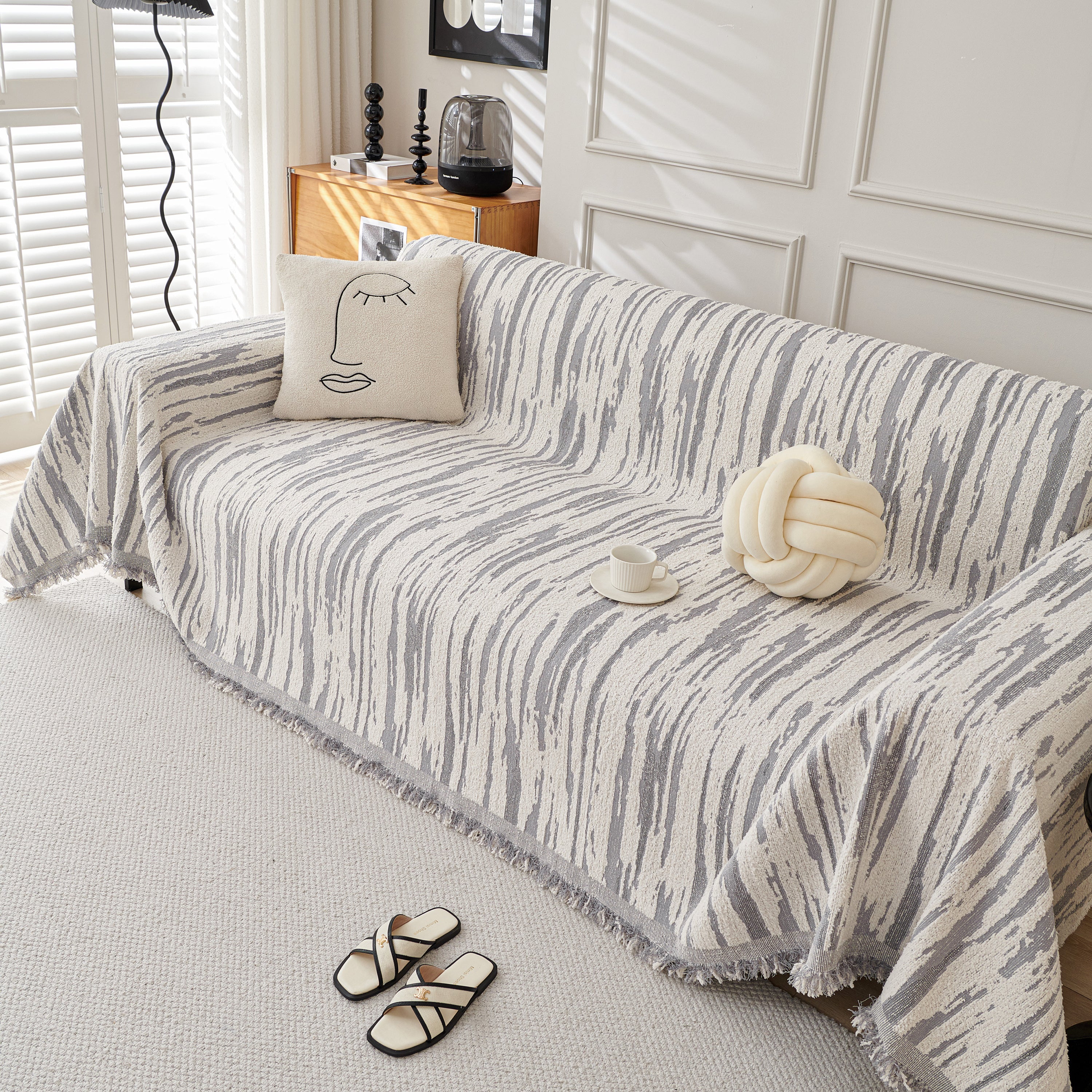 Reversible Sofa Throw Blanket, Couch Cover Sofa Slipcover For Most Shape Sofas