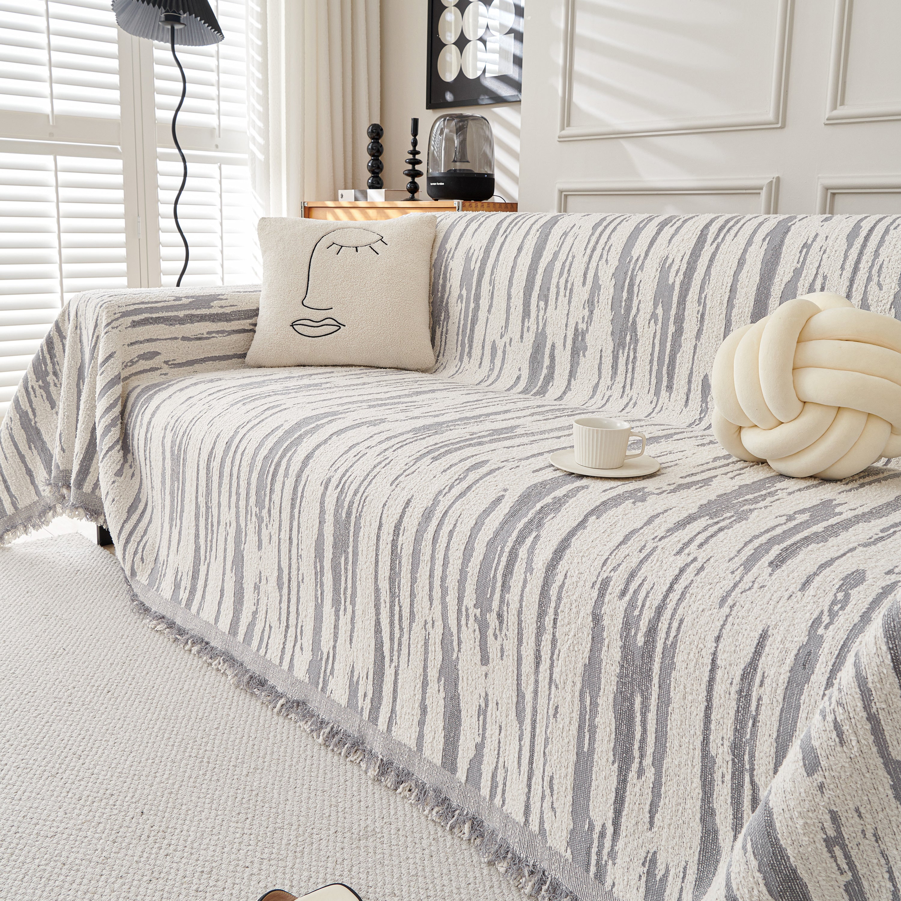 Reversible Sofa Throw Blanket, Couch Cover Sofa Slipcover For Most Shape Sofas