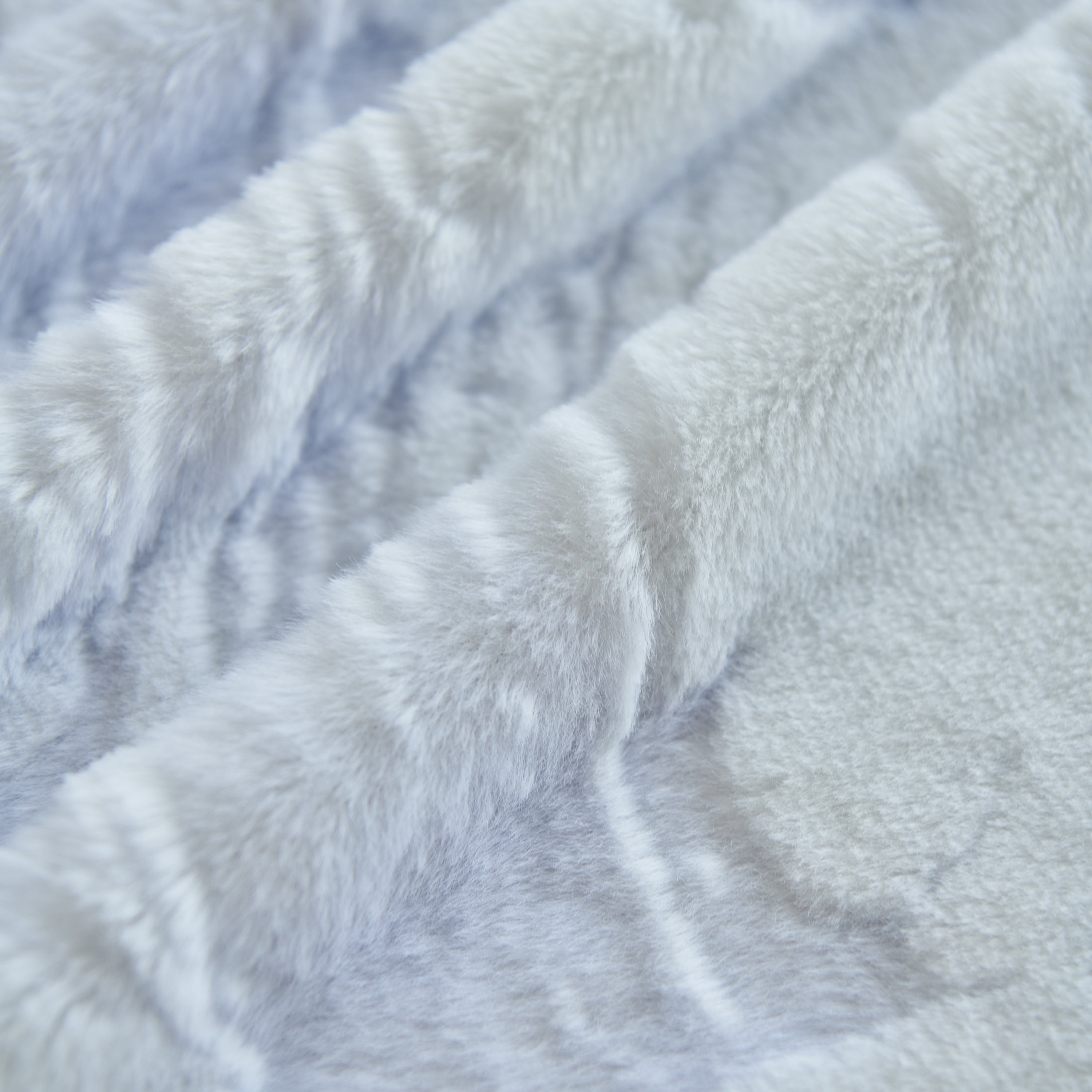Plush Faux Fur Warm Sofa Cover With Waves Jacquard Textured Throw Blankets For Couch
