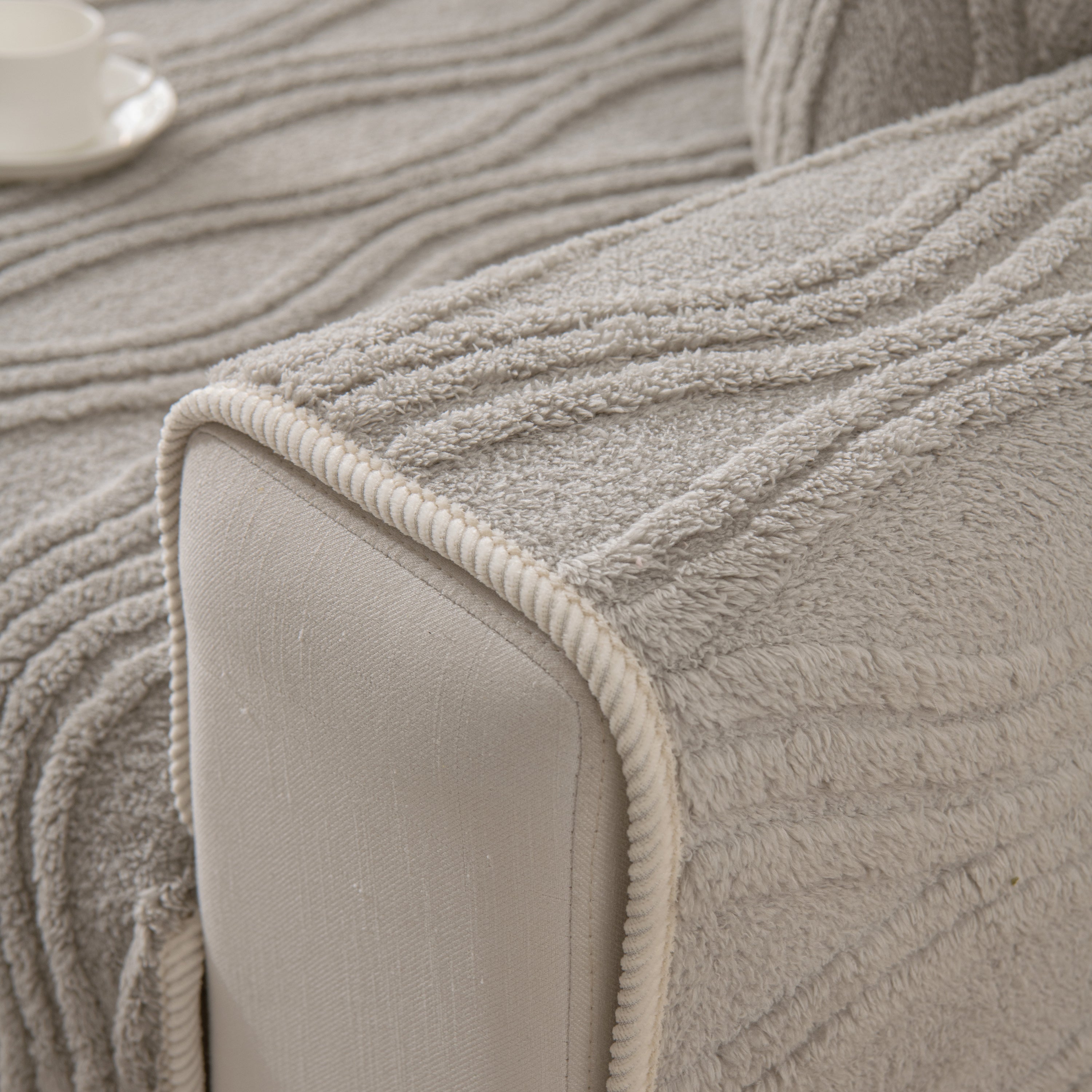 Winter Thickened Non-slip Blanket, Three-dimensional Embossed Cotton Velvet Sofa Cover