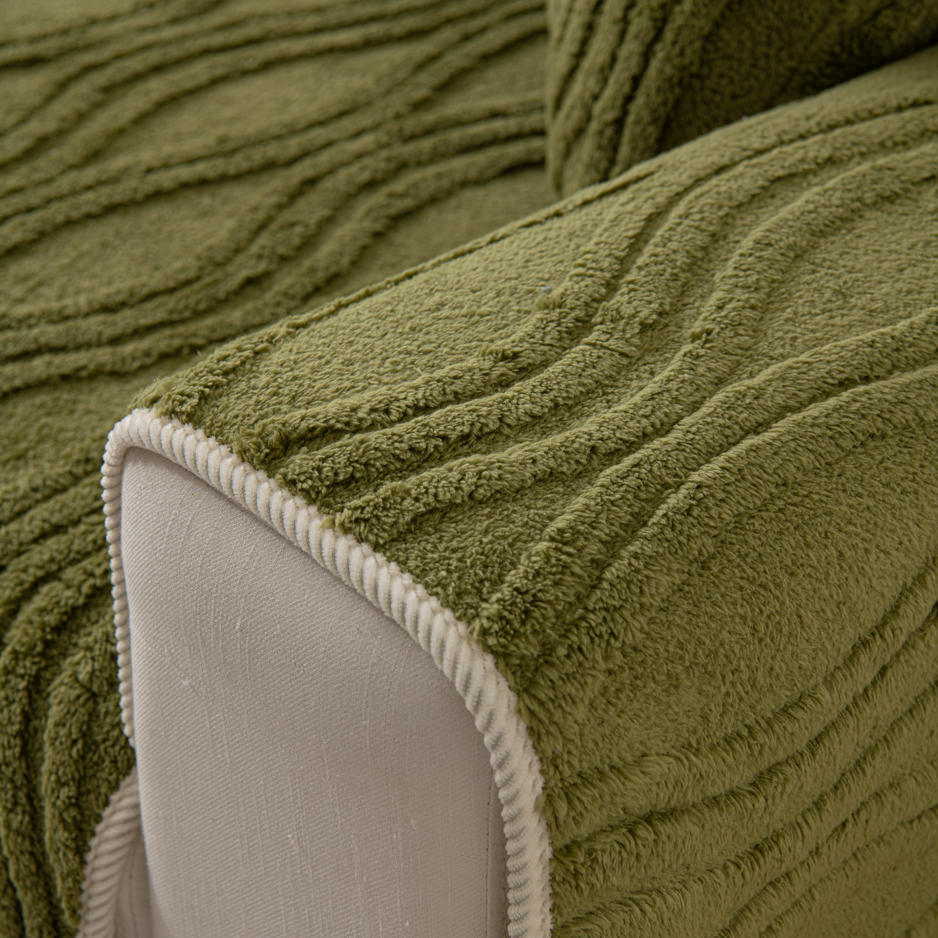Winter Thickened Non-slip Blanket, Three-dimensional Embossed Cotton Velvet Sofa Cover