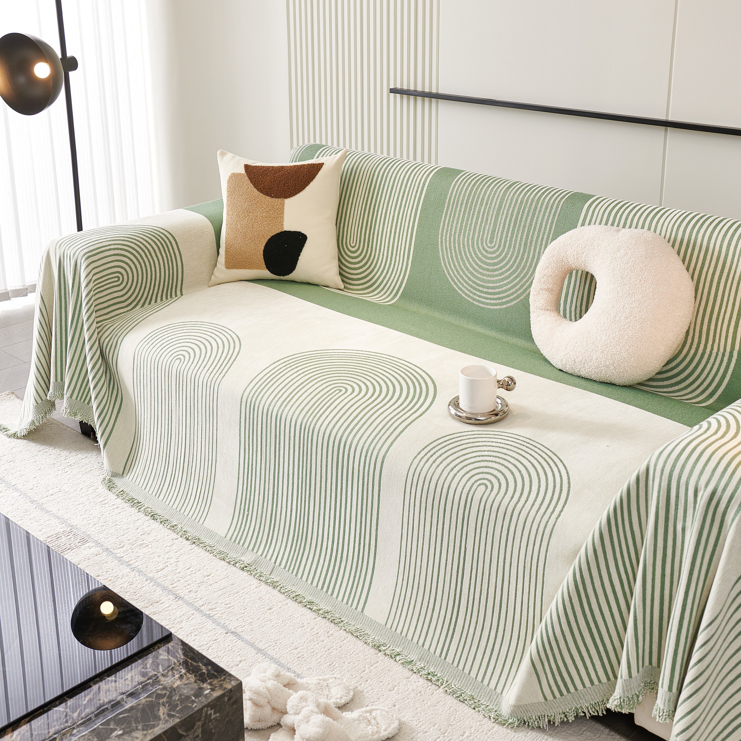 Oversized Sofa Throw Blanket, Couch Protector Throw For Stylish Home Protection