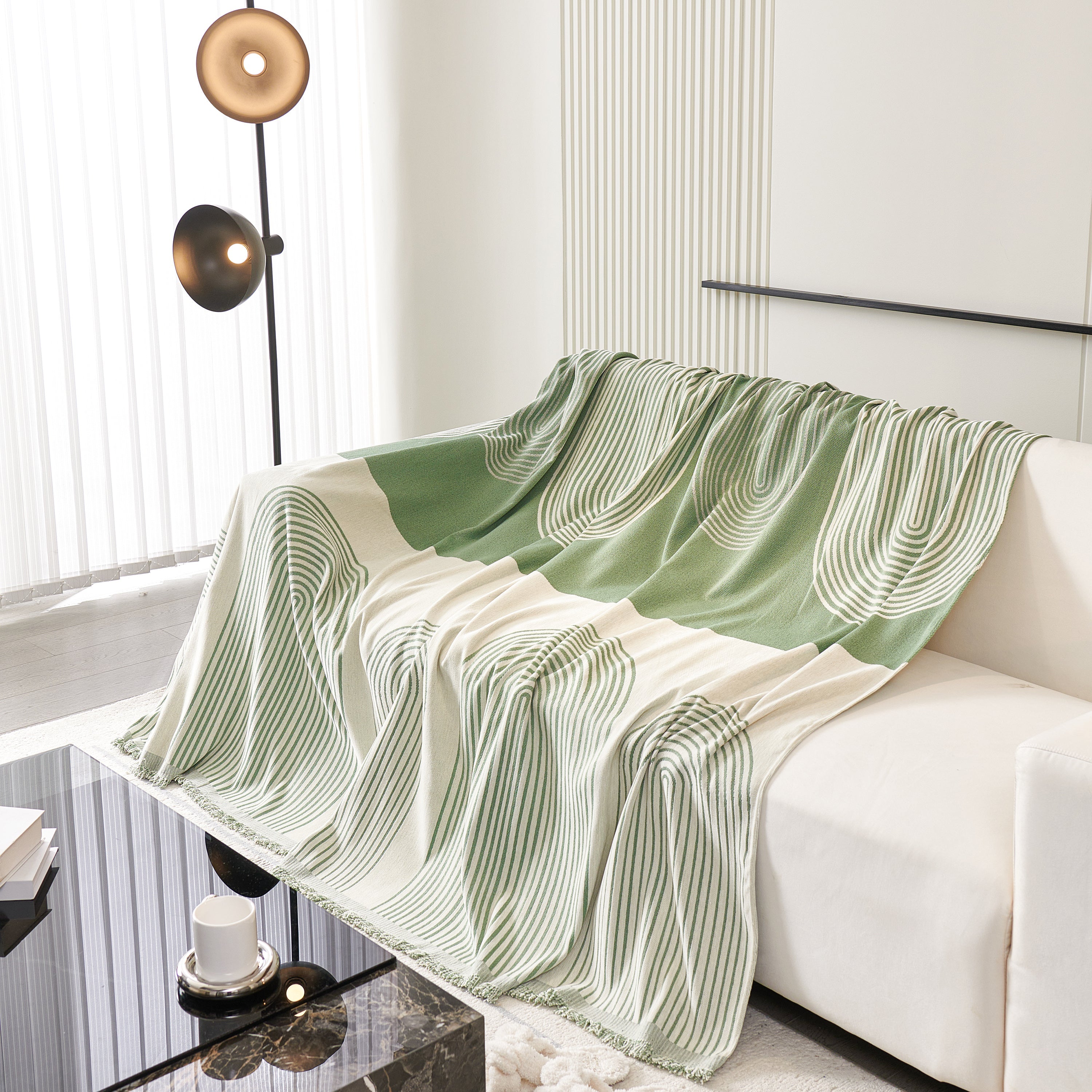 Oversized Sofa Throw Blanket, Couch Protector Throw For Stylish Home Protection