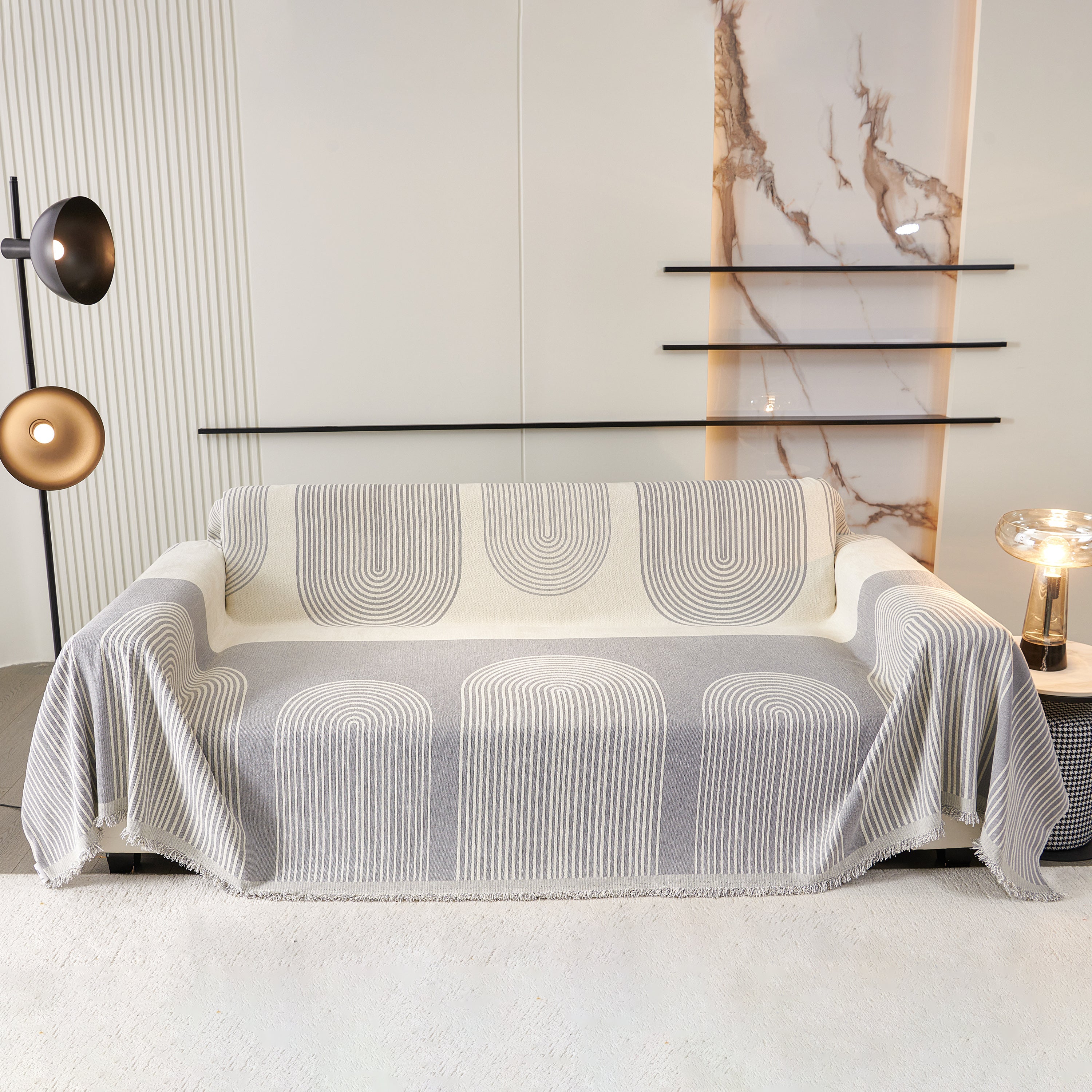 Oversized Sofa Throw Blanket, Couch Protector Throw For Stylish Home Protection