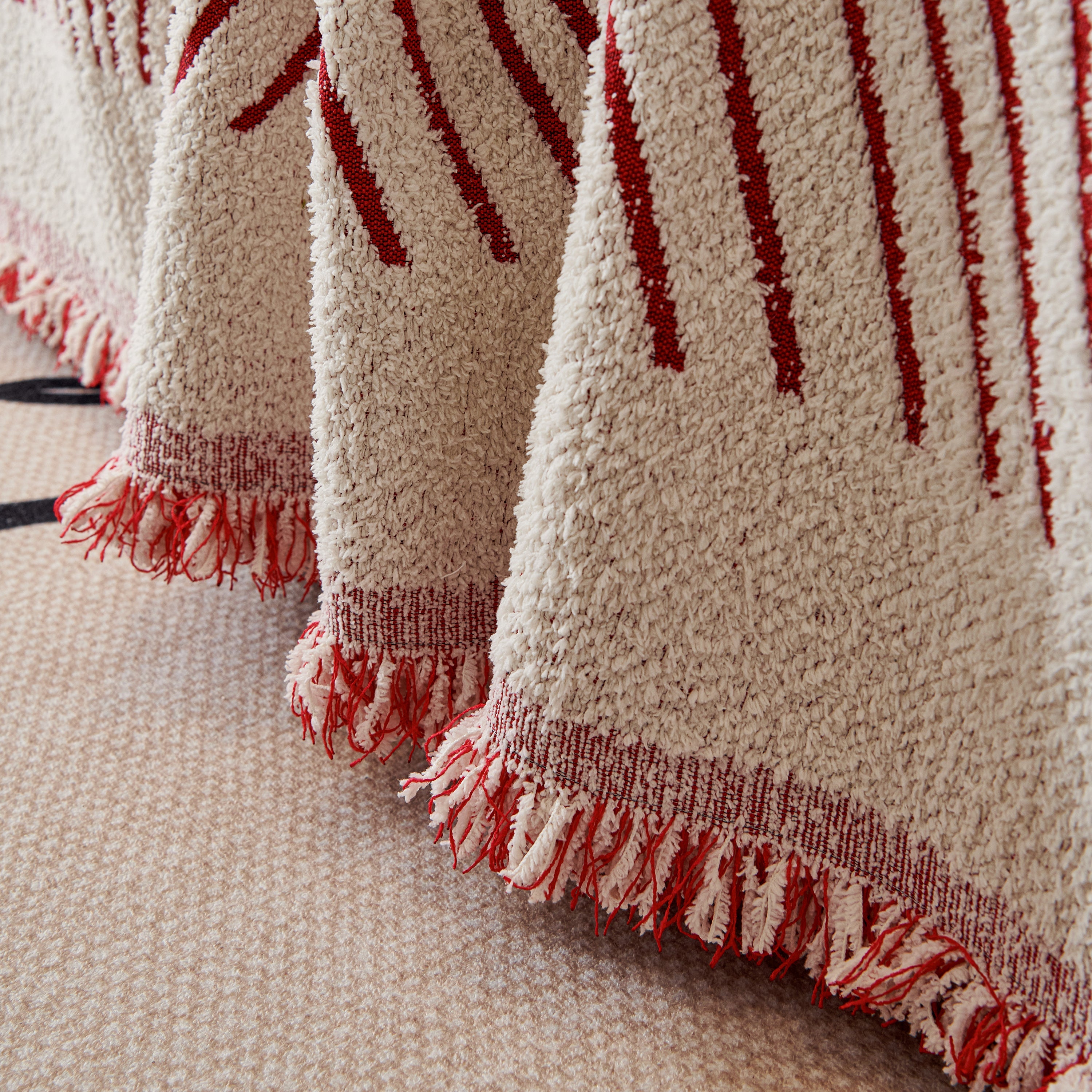 Cozy Striped Sofa Throw Blanket L Shaped Sectional Couch Covers Luxury Throws For Sofas