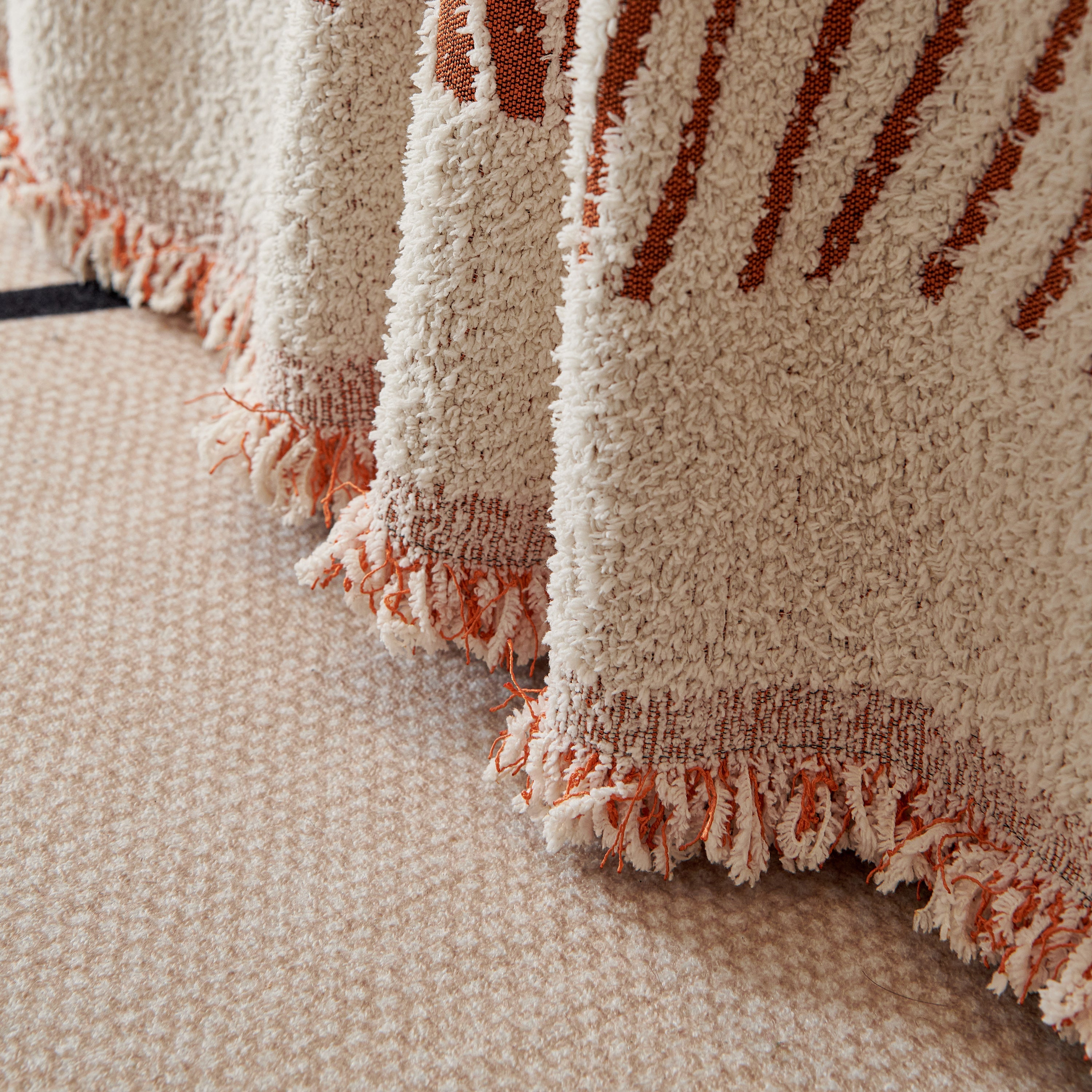 Cozy Striped Sofa Throw Blanket L Shaped Sectional Couch Covers Luxury Throws For Sofas