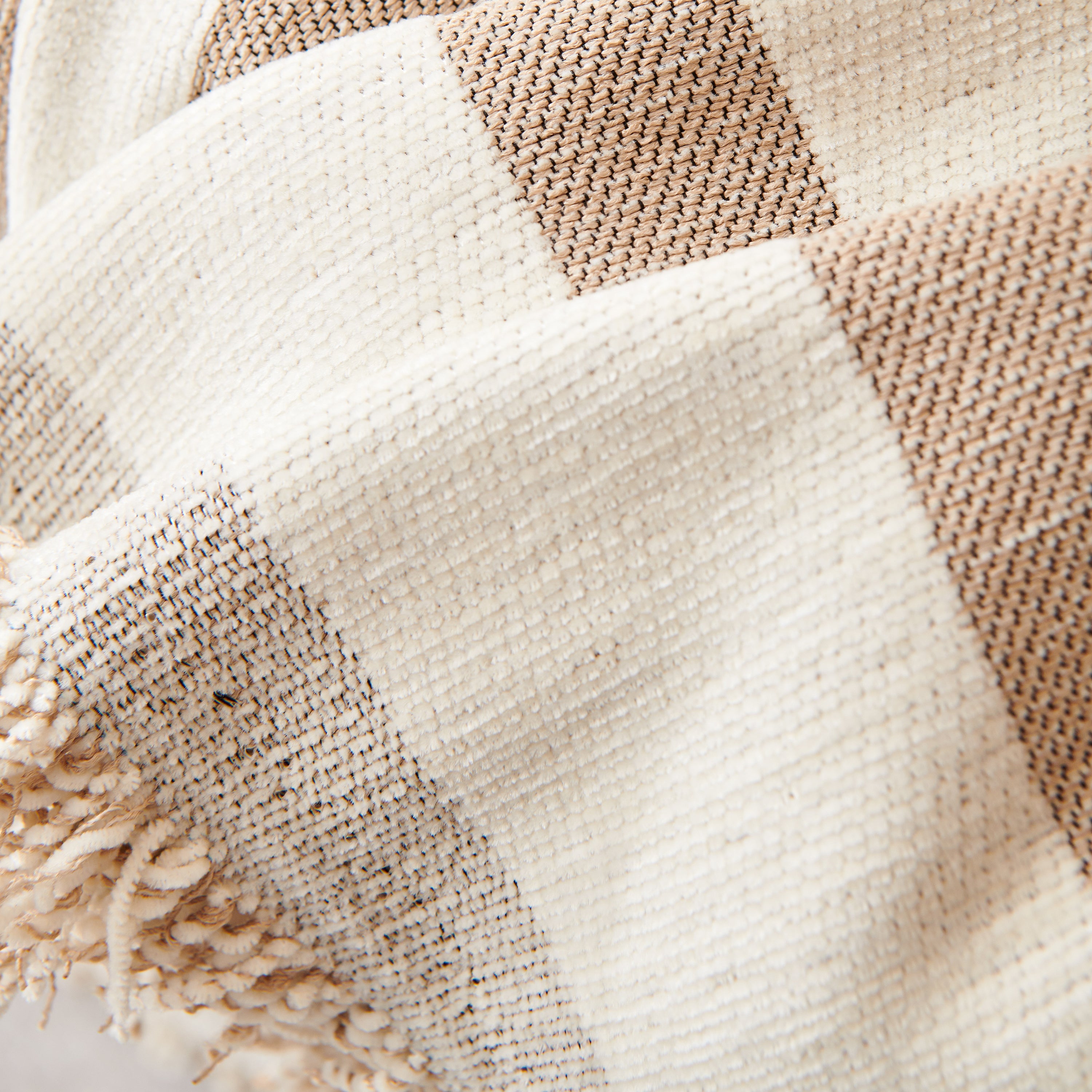 Chenille Geometric Sofa Throw Blanket, Boho Washable Furniture Throw Covers For Sofa