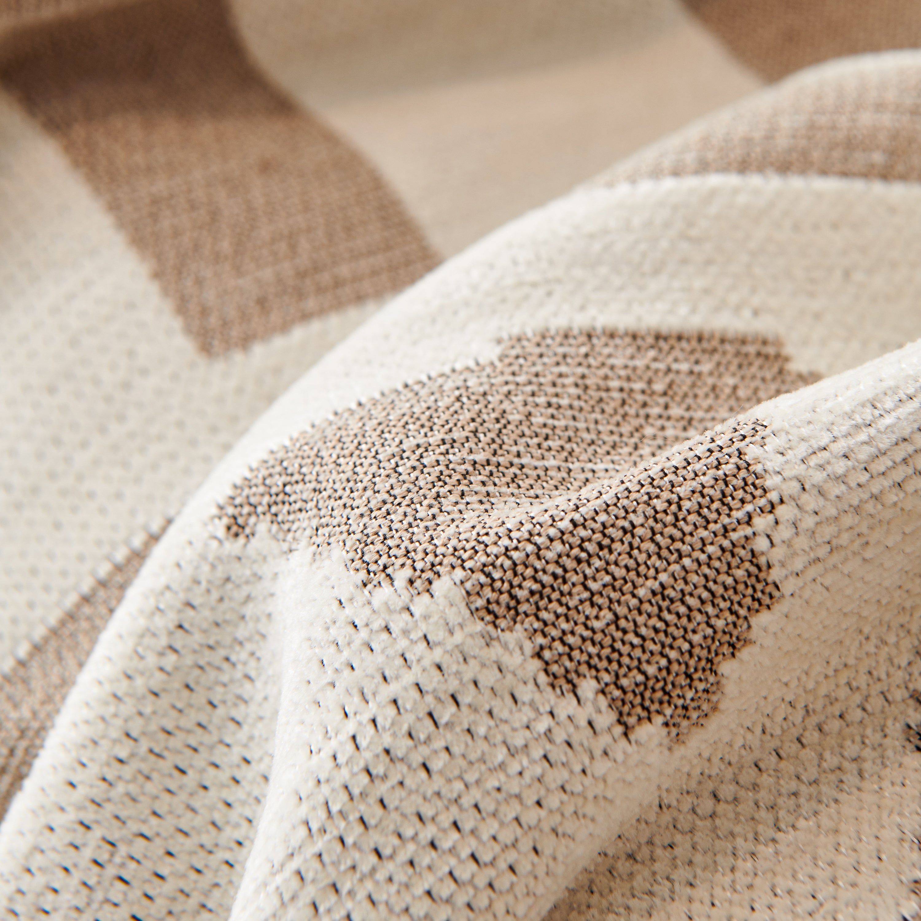 Chenille Geometric Sofa Throw Blanket, Boho Washable Furniture Throw Covers For Sofa