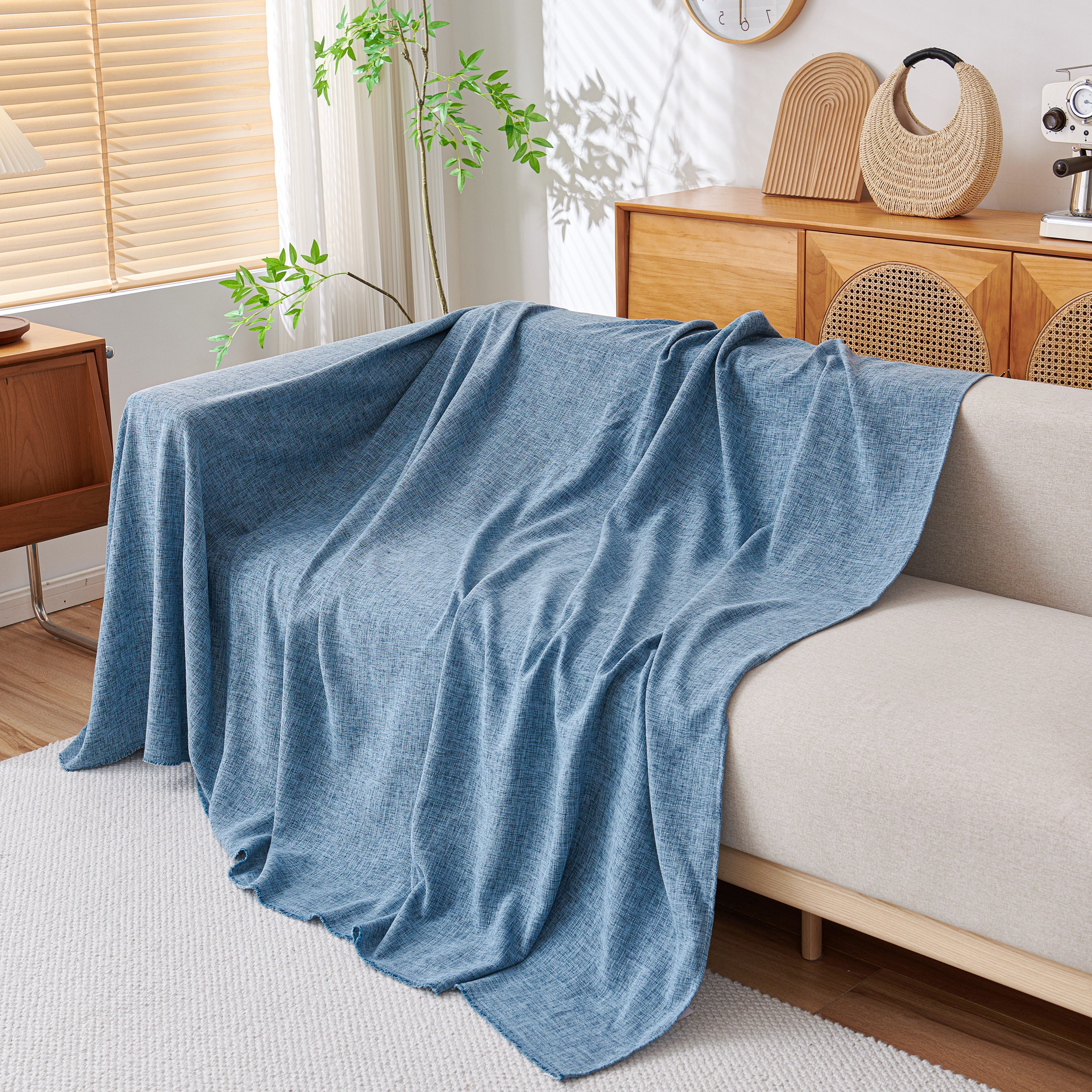 Sofa Slipcovers Cotton Sheet Blanket, Furniture Decor Pet Protector Stylish Throws For Sectional Couch