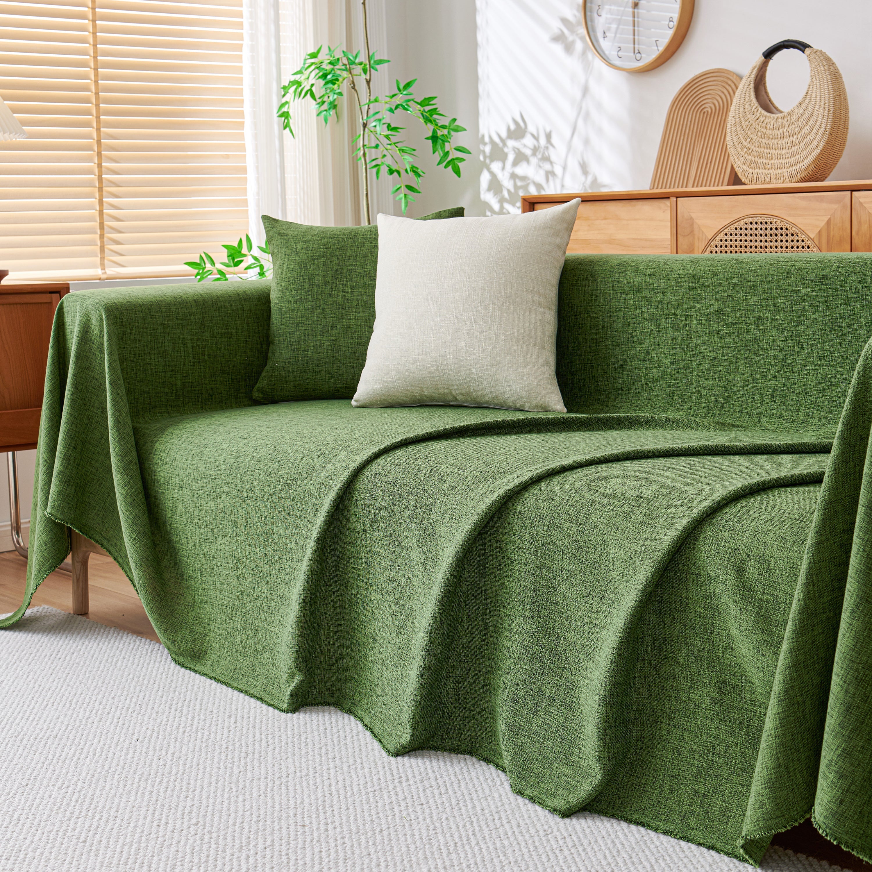 Sofa Slipcovers Cotton Sheet Blanket, Furniture Decor Pet Protector Stylish Throws For Sectional Couch
