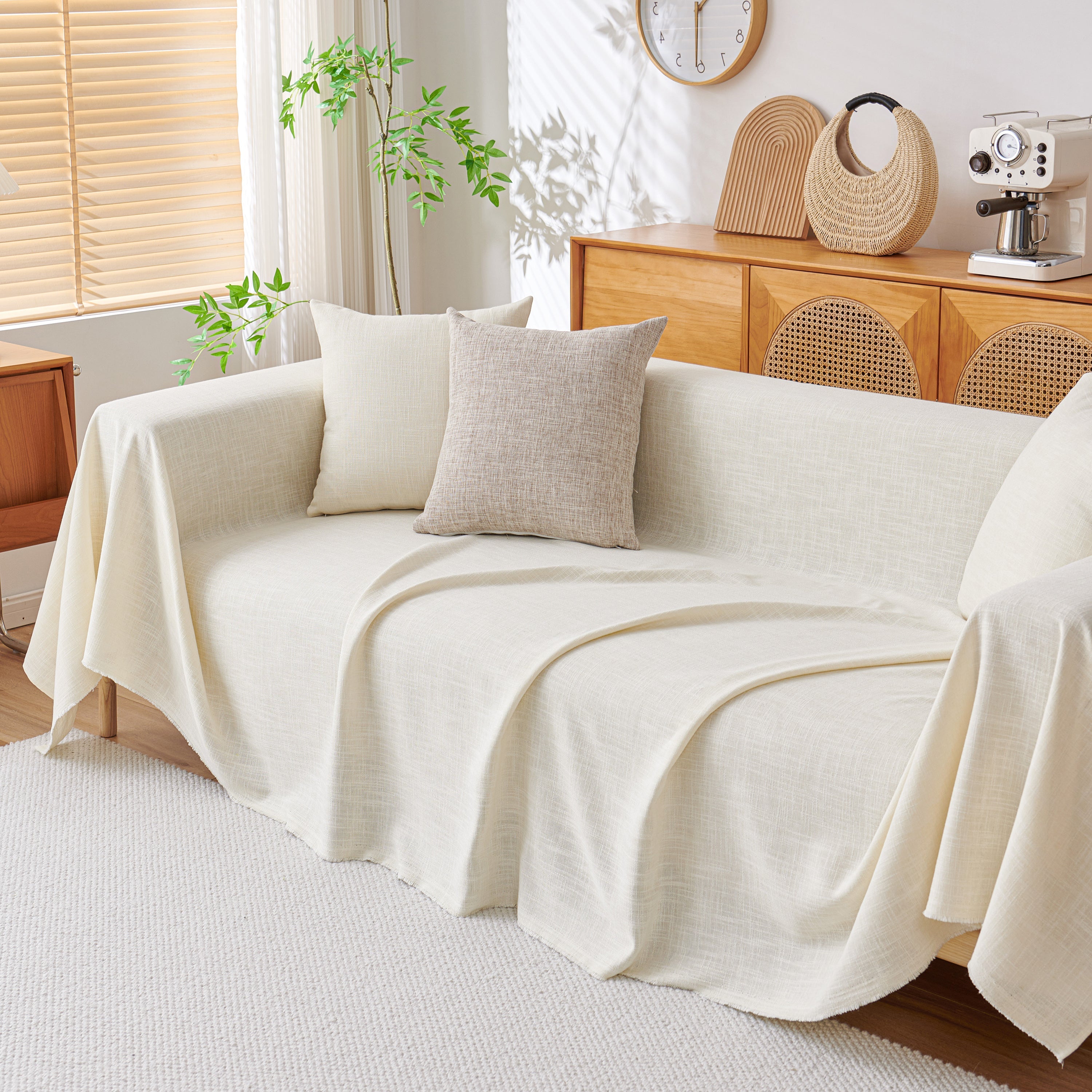 Sofa Slipcovers Cotton Sheet Blanket, Furniture Decor Pet Protector Stylish Throws For Sectional Couch