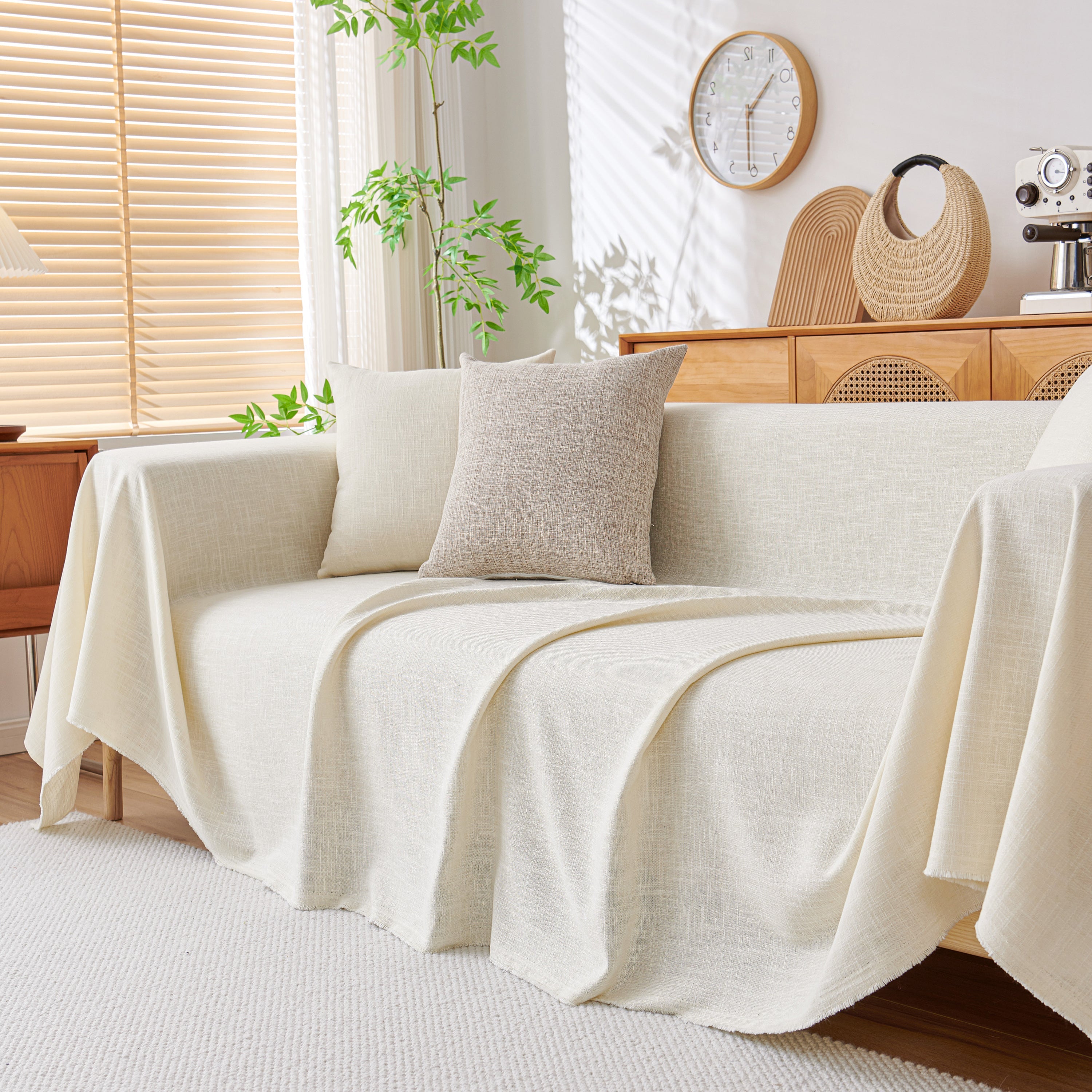 Sofa Slipcovers Cotton Sheet Blanket, Furniture Decor Pet Protector Stylish Throws For Sectional Couch