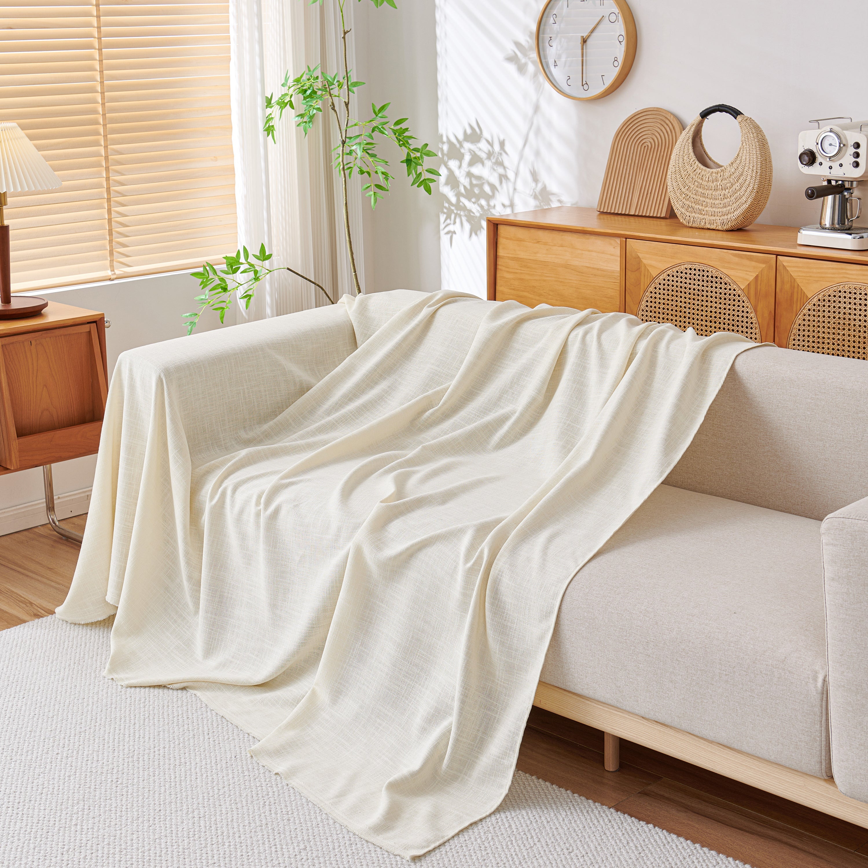 Sofa Slipcovers Cotton Sheet Blanket, Furniture Decor Pet Protector Stylish Throws For Sectional Couch