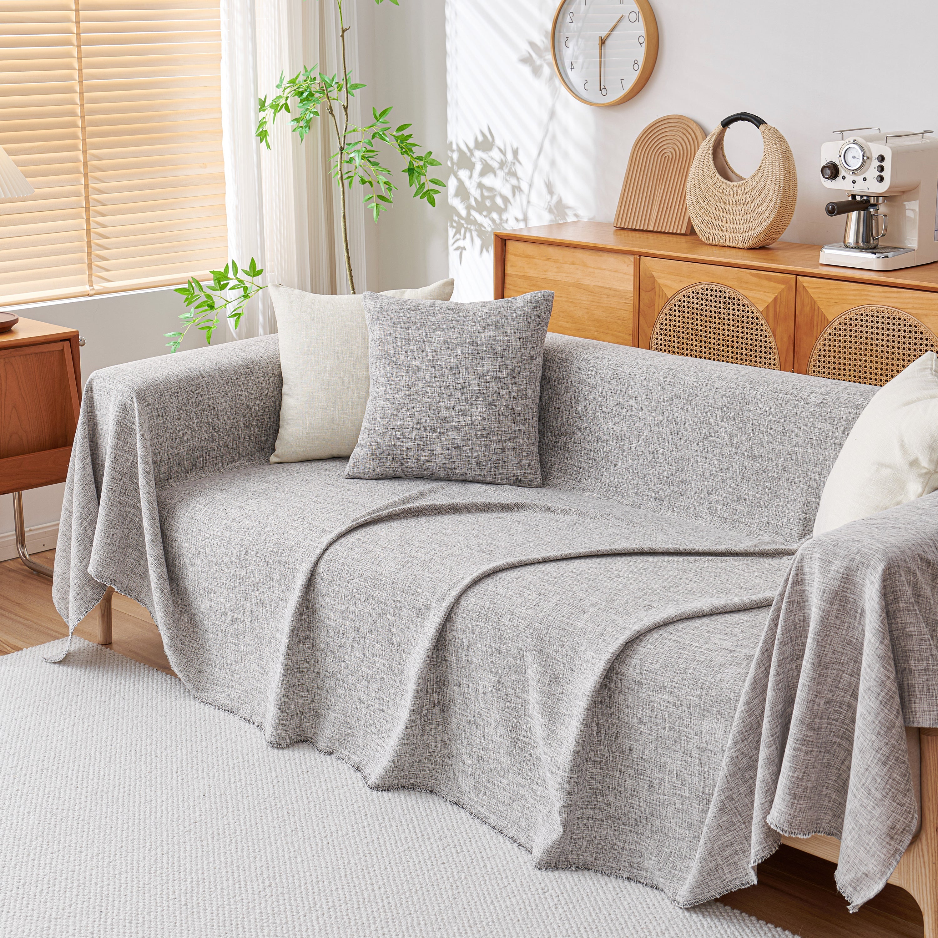 Sofa Slipcovers Cotton Sheet Blanket, Furniture Decor Pet Protector Stylish Throws For Sectional Couch