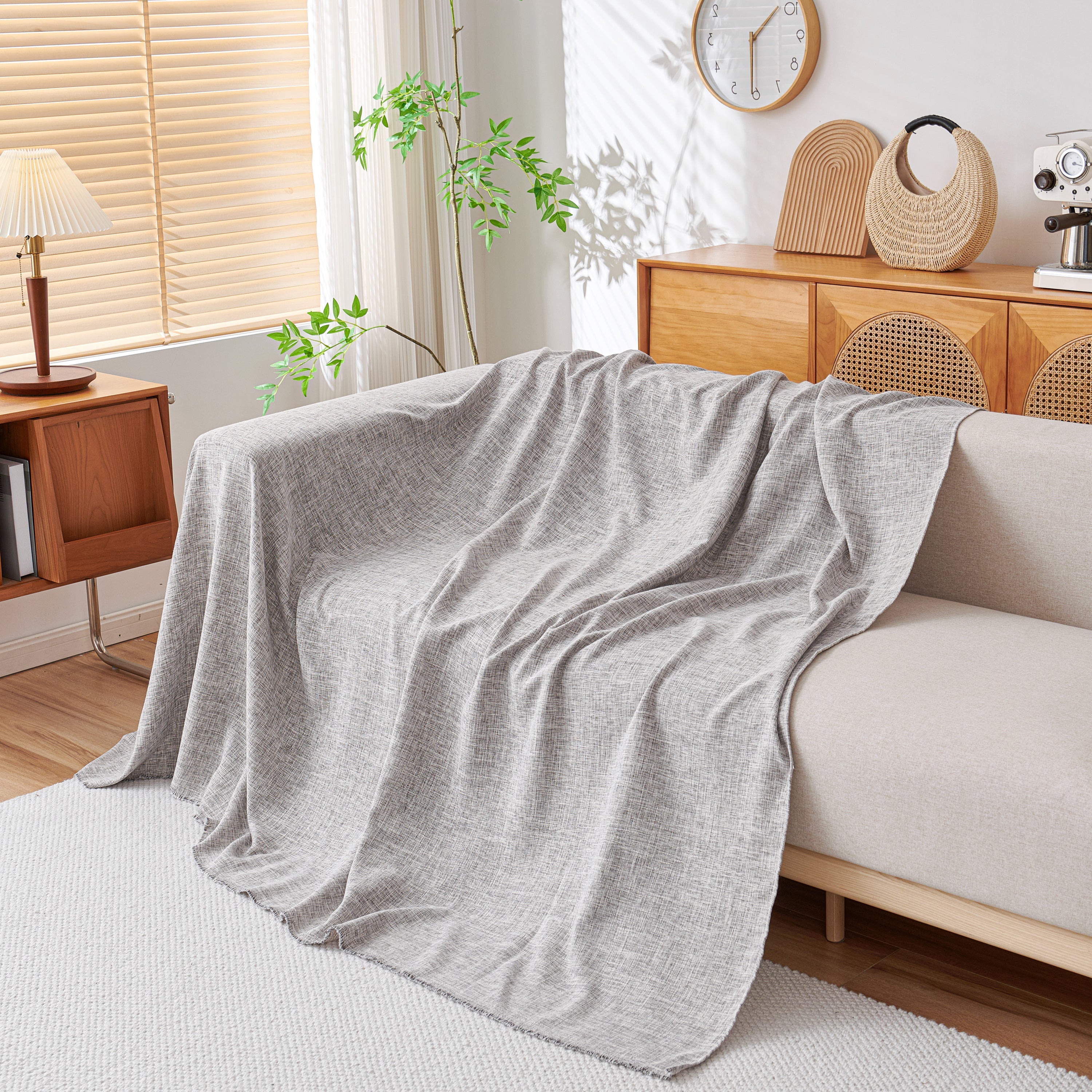 Sofa Slipcovers Cotton Sheet Blanket, Furniture Decor Pet Protector Stylish Throws For Sectional Couch
