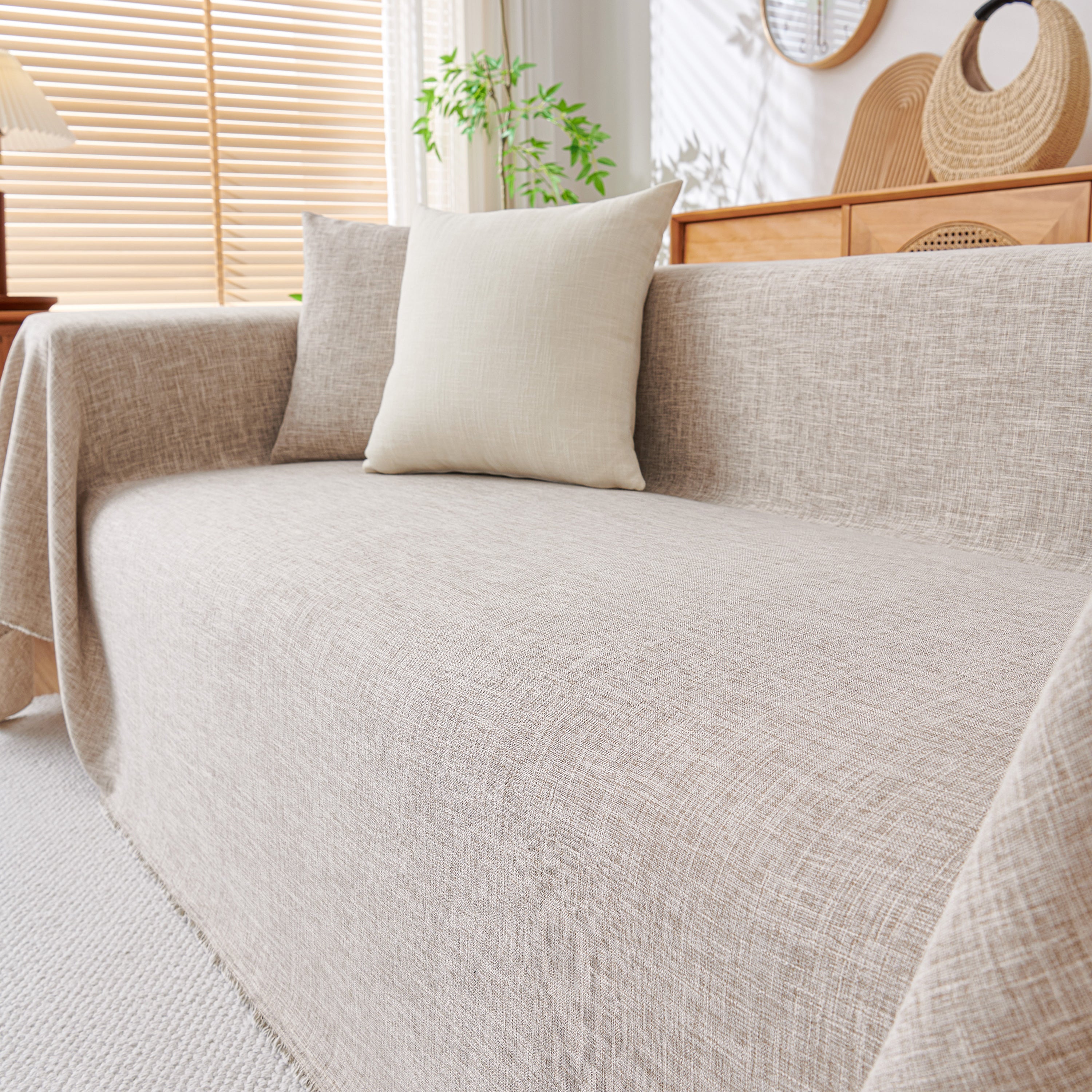 Sofa Slipcovers Cotton Sheet Blanket, Furniture Decor Pet Protector Stylish Throws For Sectional Couch