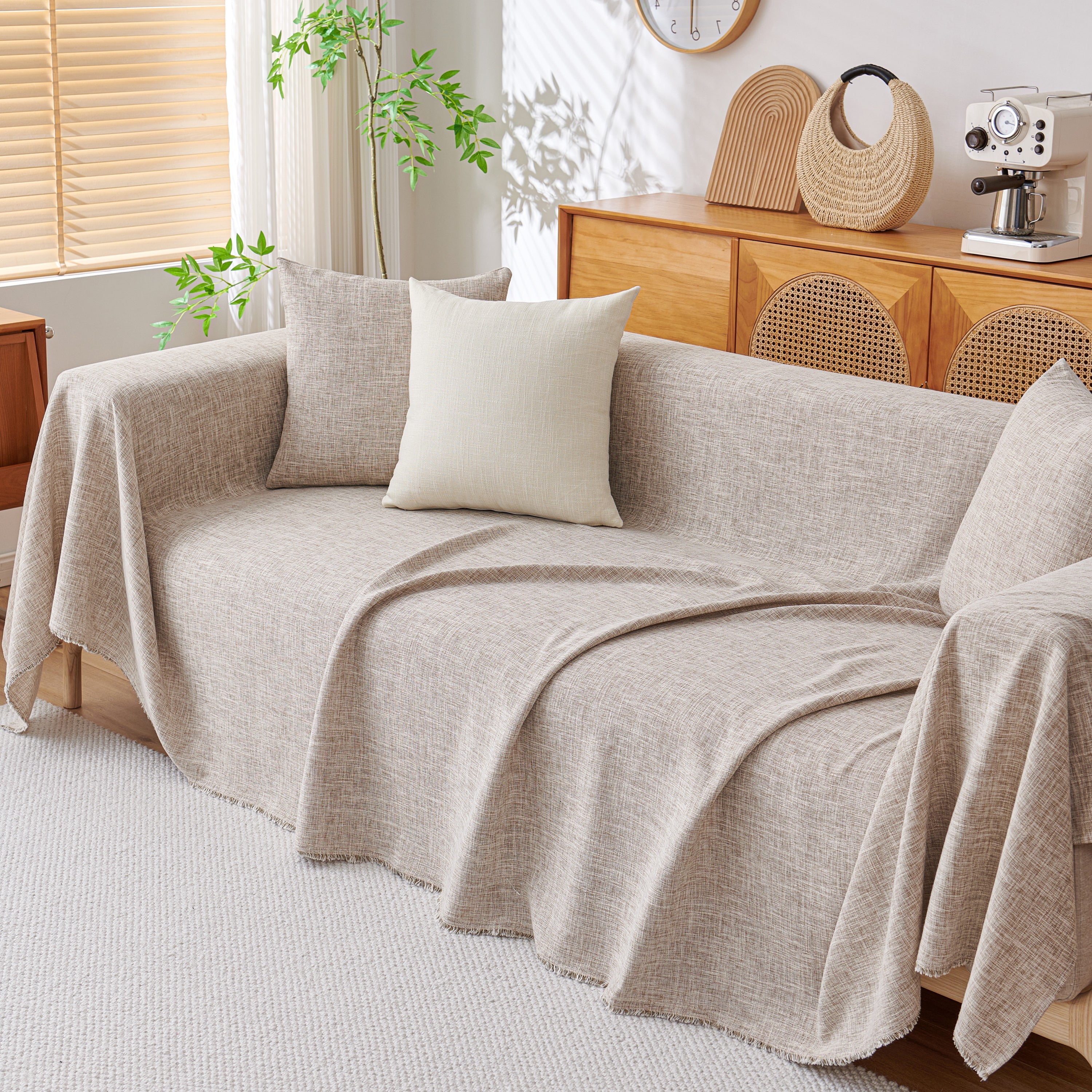 Sofa Slipcovers Cotton Sheet Blanket, Furniture Decor Pet Protector Stylish Throws For Sectional Couch