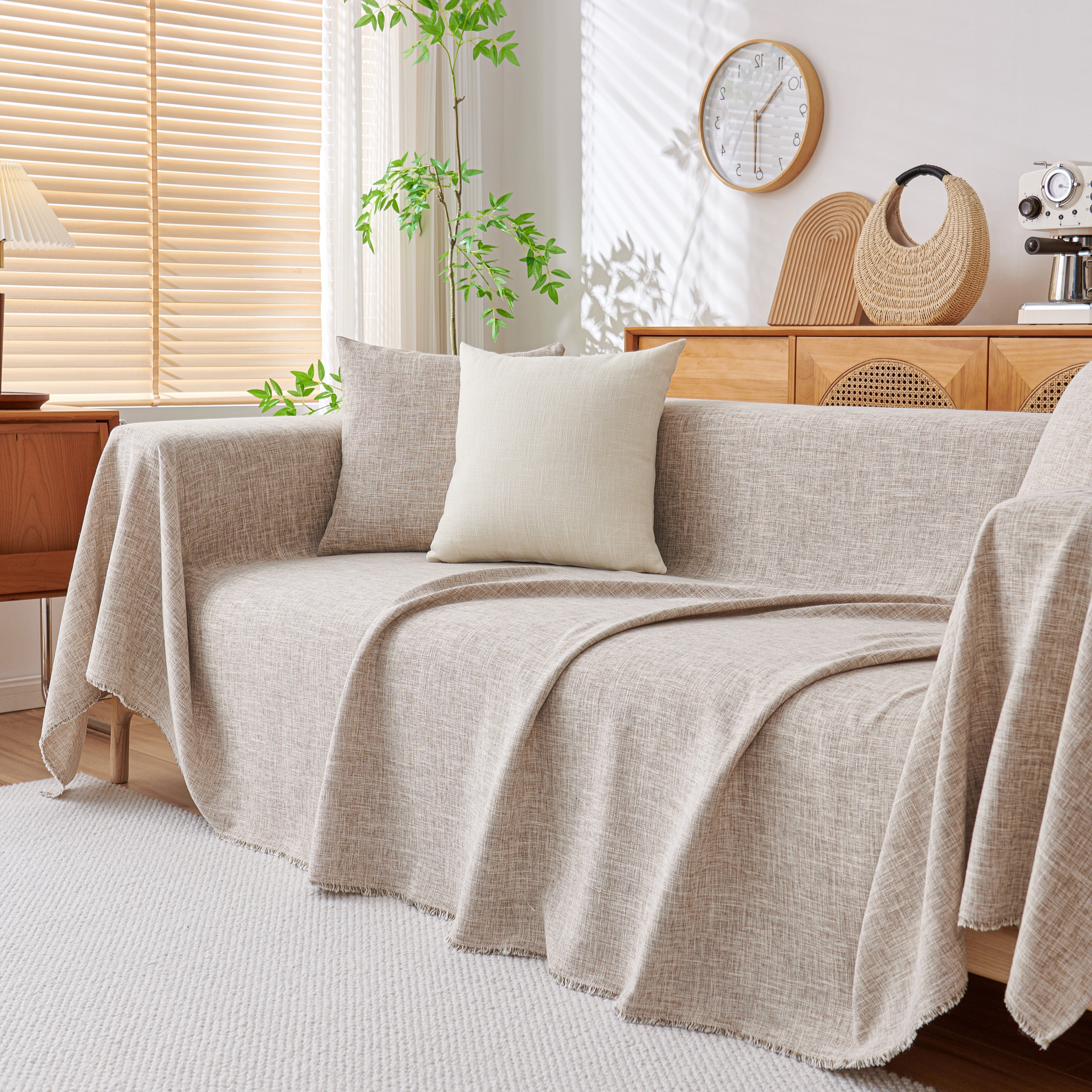 Sofa Slipcovers Cotton Sheet Blanket, Furniture Decor Pet Protector Stylish Throws For Sectional Couch