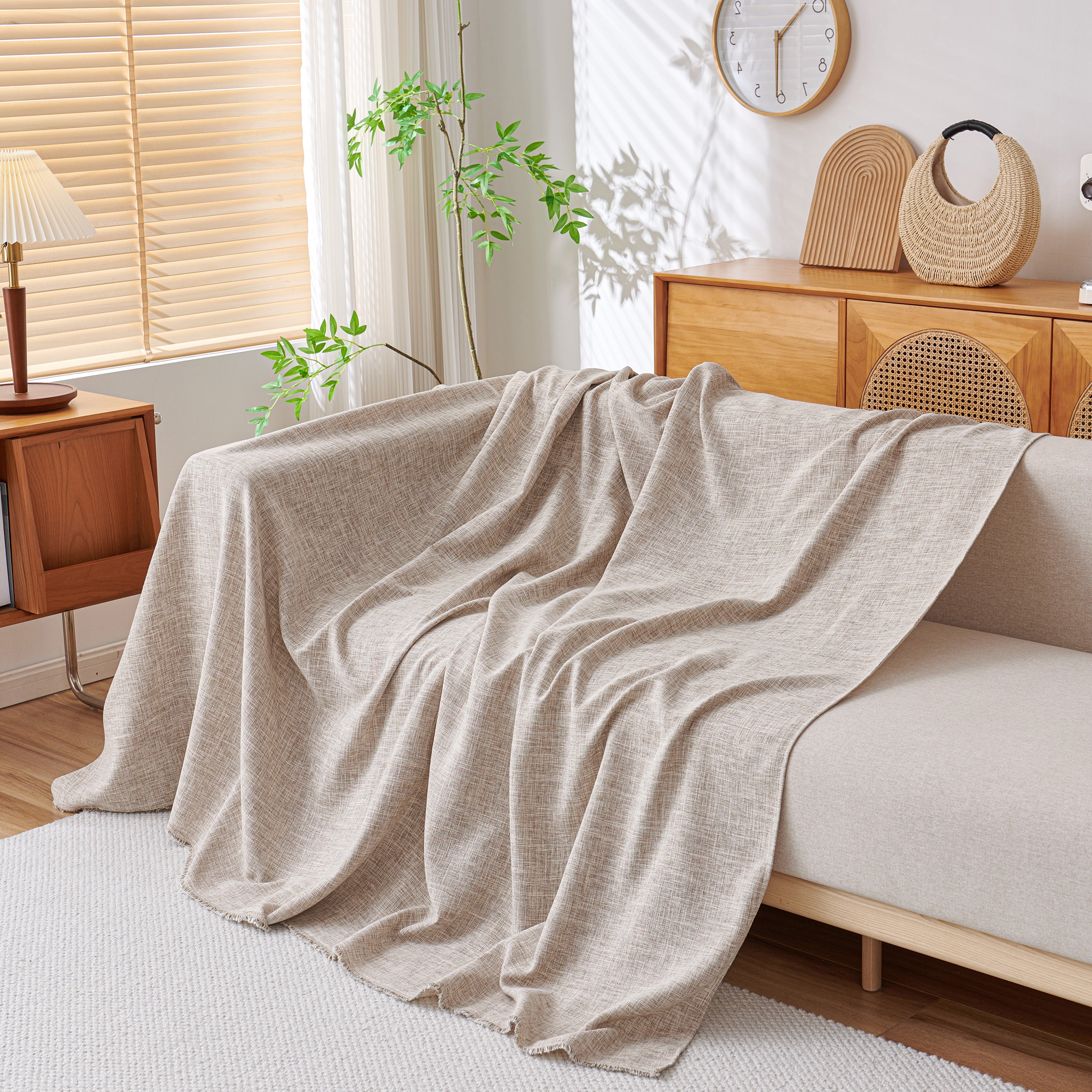 Sofa Slipcovers Cotton Sheet Blanket, Furniture Decor Pet Protector Stylish Throws For Sectional Couch