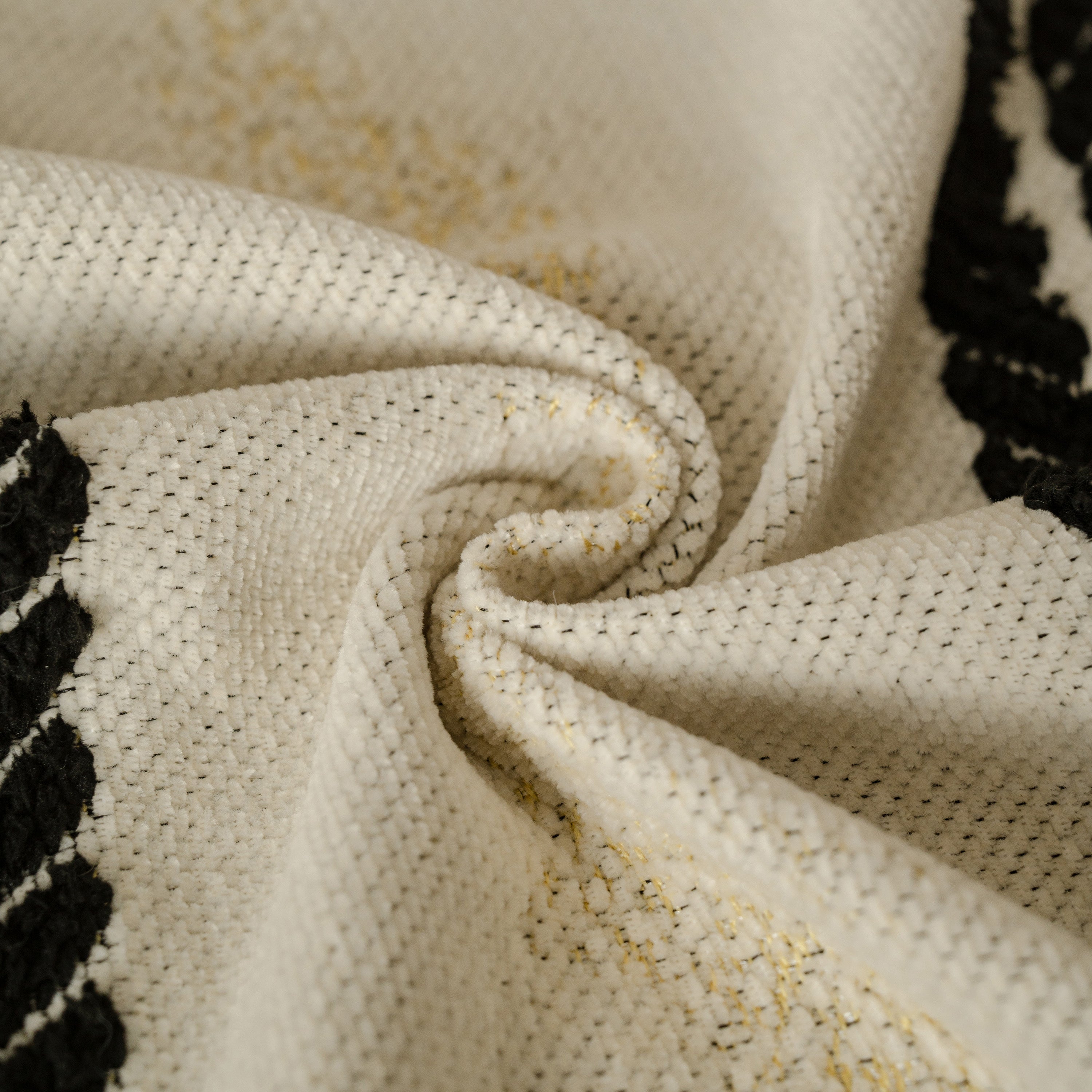 Boho Couch Throw Blanket With Textured Stripes, Sofa Cover For Living Room Decor
