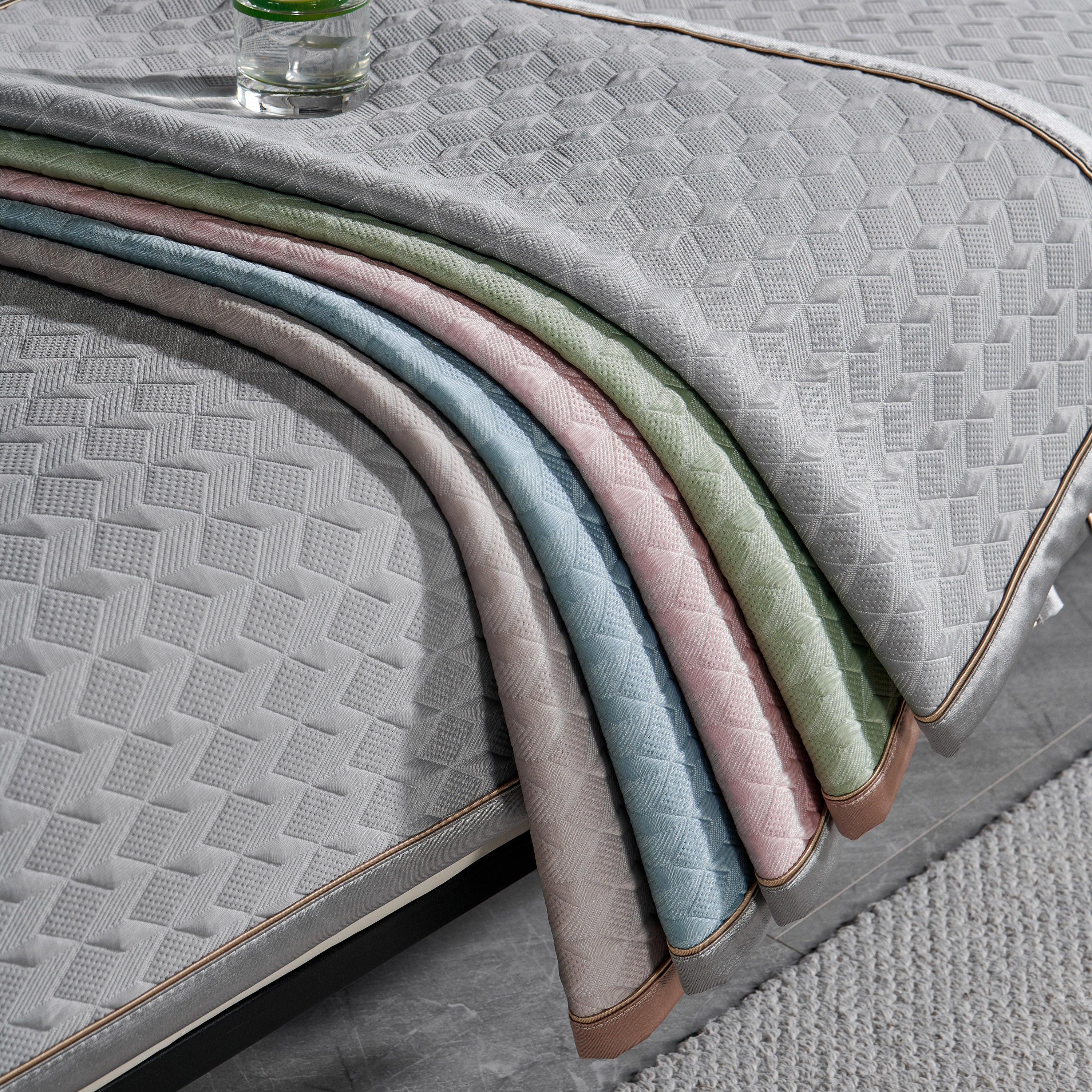 Geometric 3d Sofa Cover, Non-slip Couch Protector For Seat, Backrest & Armrest