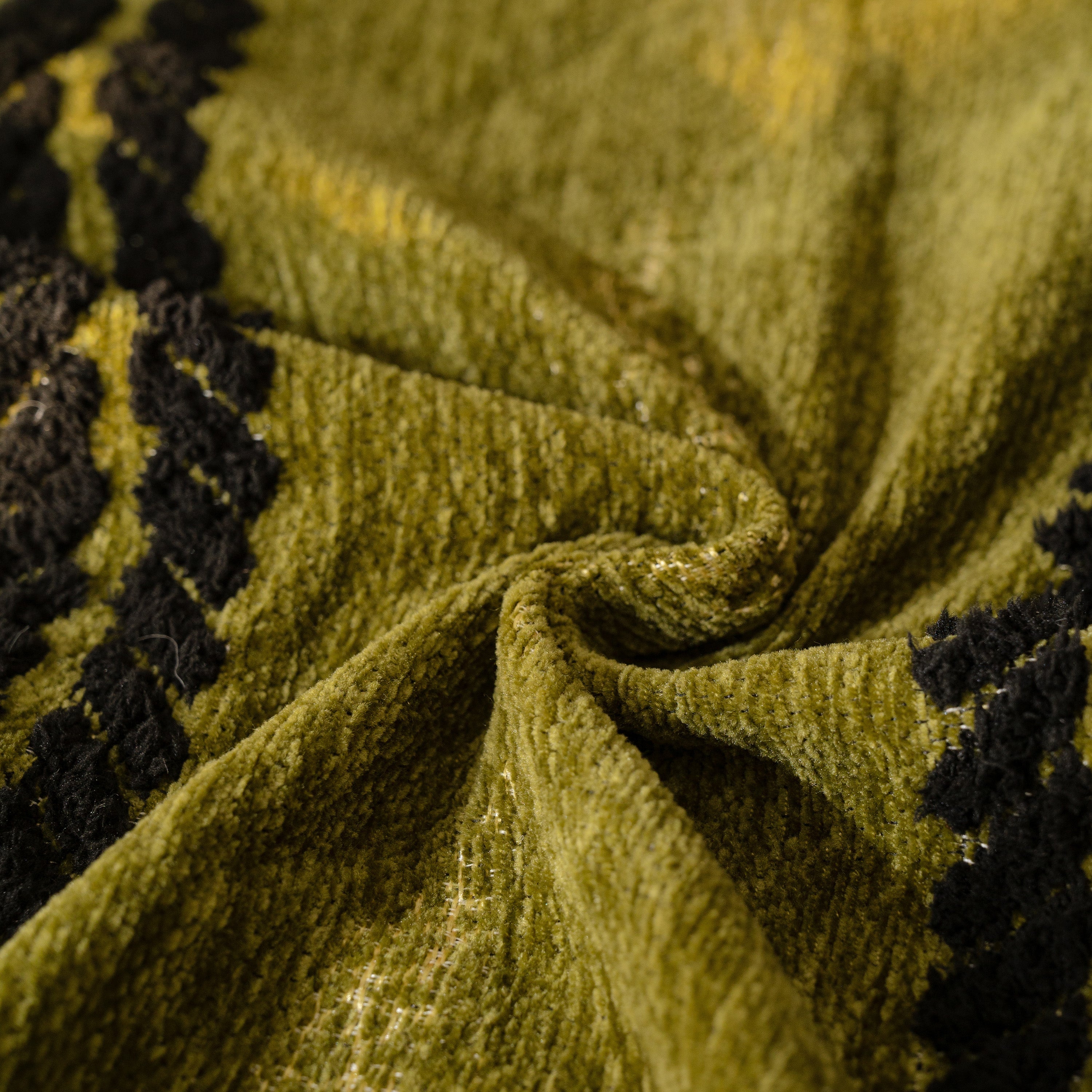 Boho Couch Throw Blanket With Textured Stripes, Sofa Cover For Living Room Decor