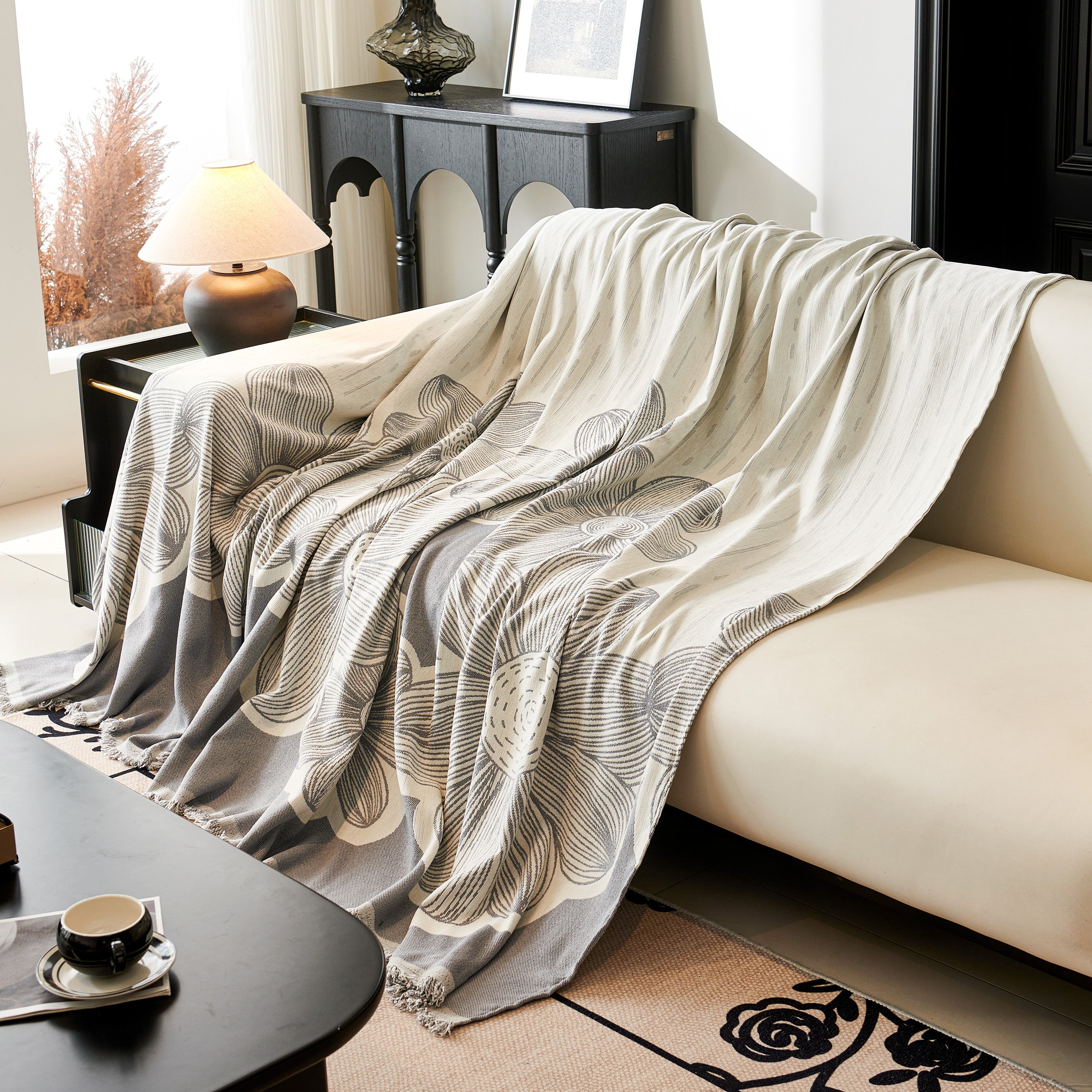Floral Sofa Slipcovers Reversible Sofa Throw Covers With Tassels Pretty Furniture Covers For Sofas