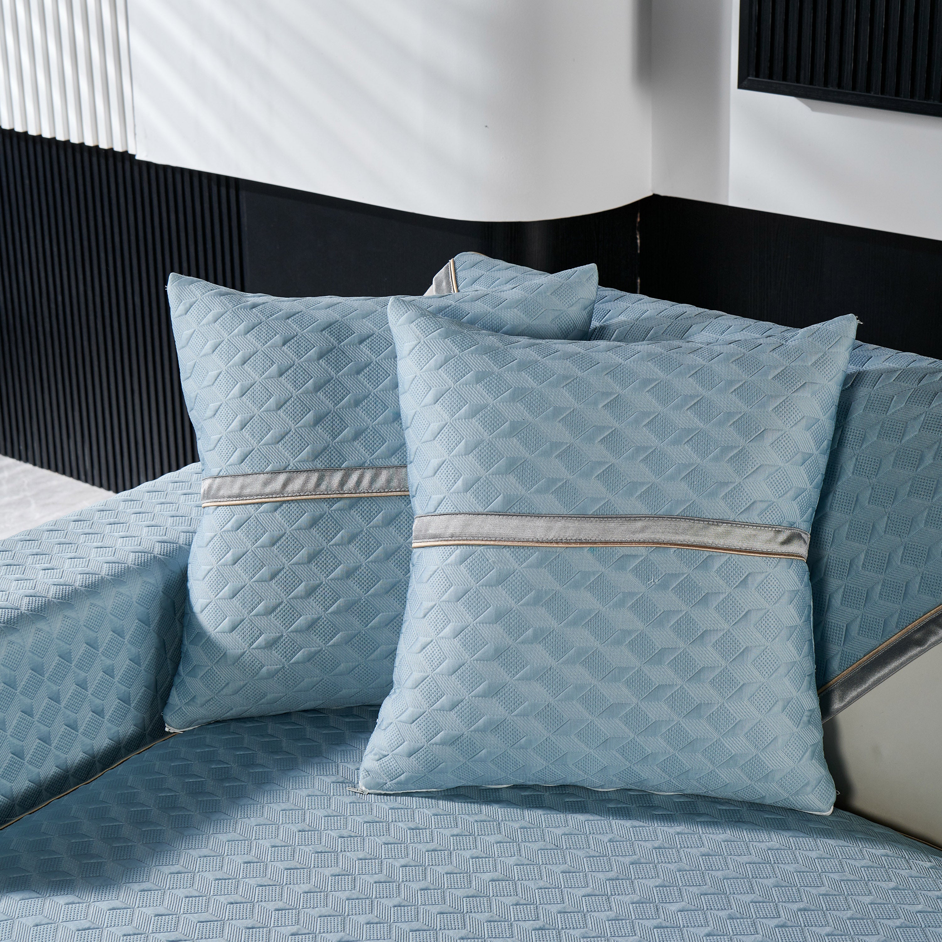 Geometric 3d Sofa Cover, Non-slip Couch Protector For Seat, Backrest & Armrest