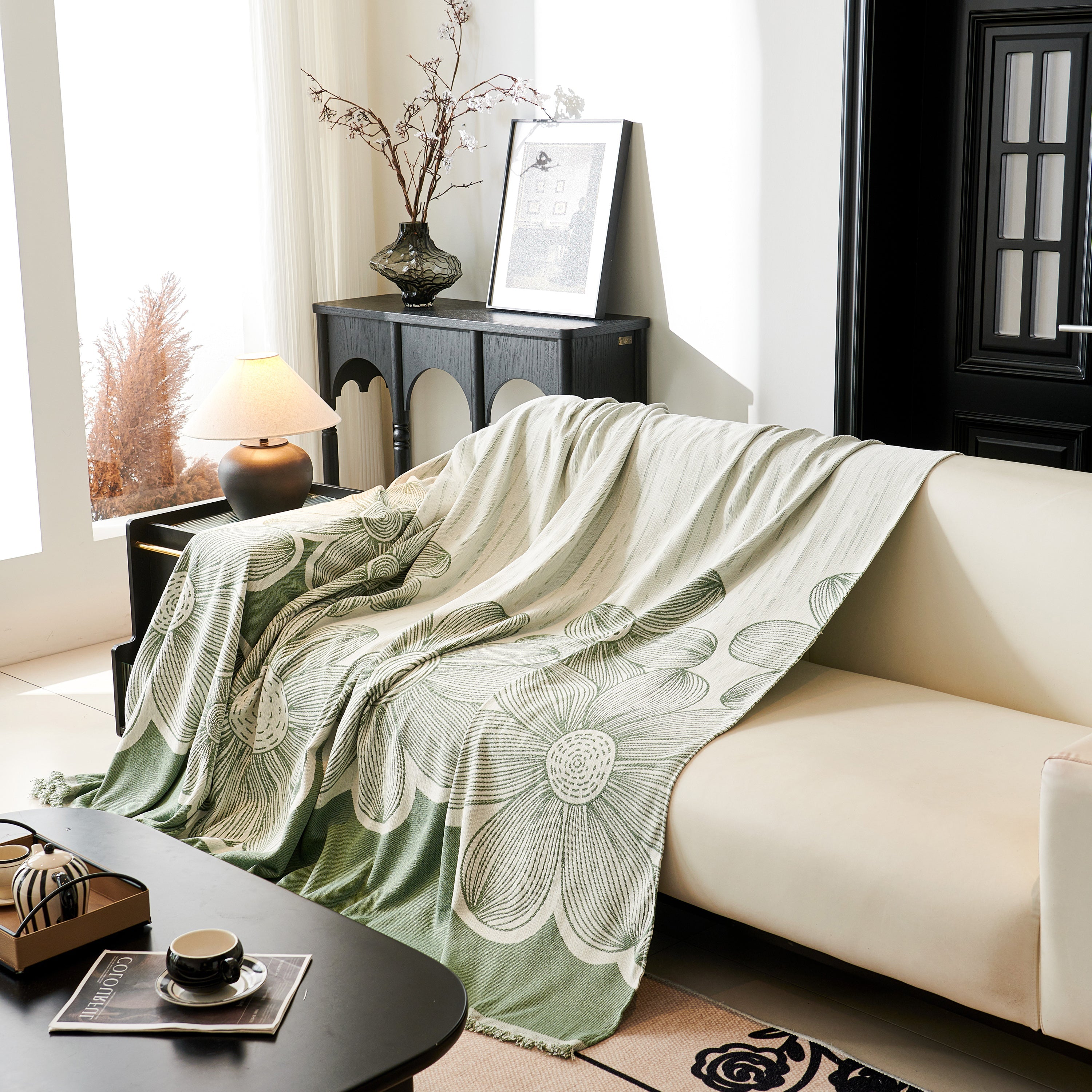 Floral Sofa Slipcovers Reversible Sofa Throw Covers With Tassels Pretty Furniture Covers For Sofas