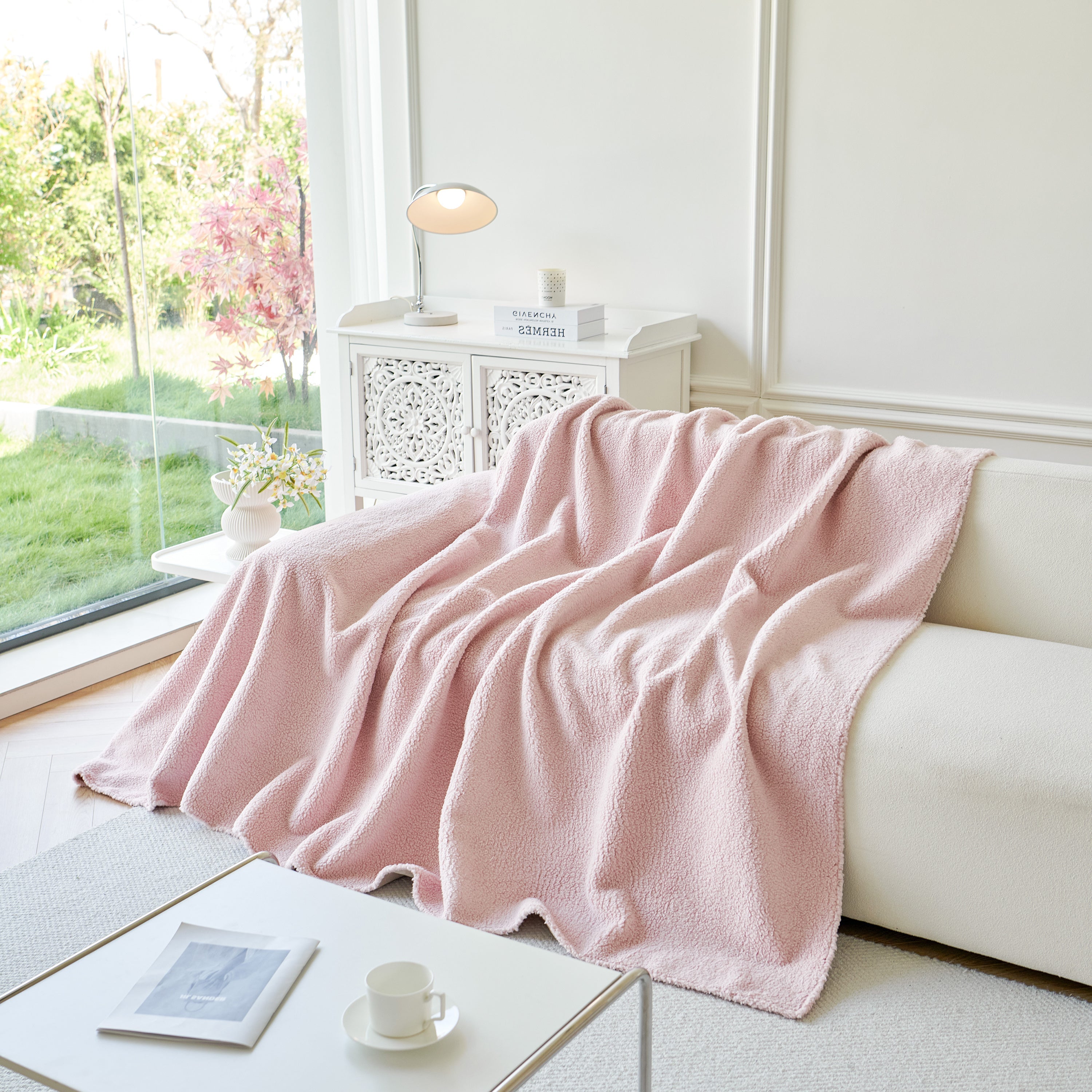 Thick Sherpa Fleece Sofa Protector Cover Stylish Durable Slipcovers For Couches And Chairs