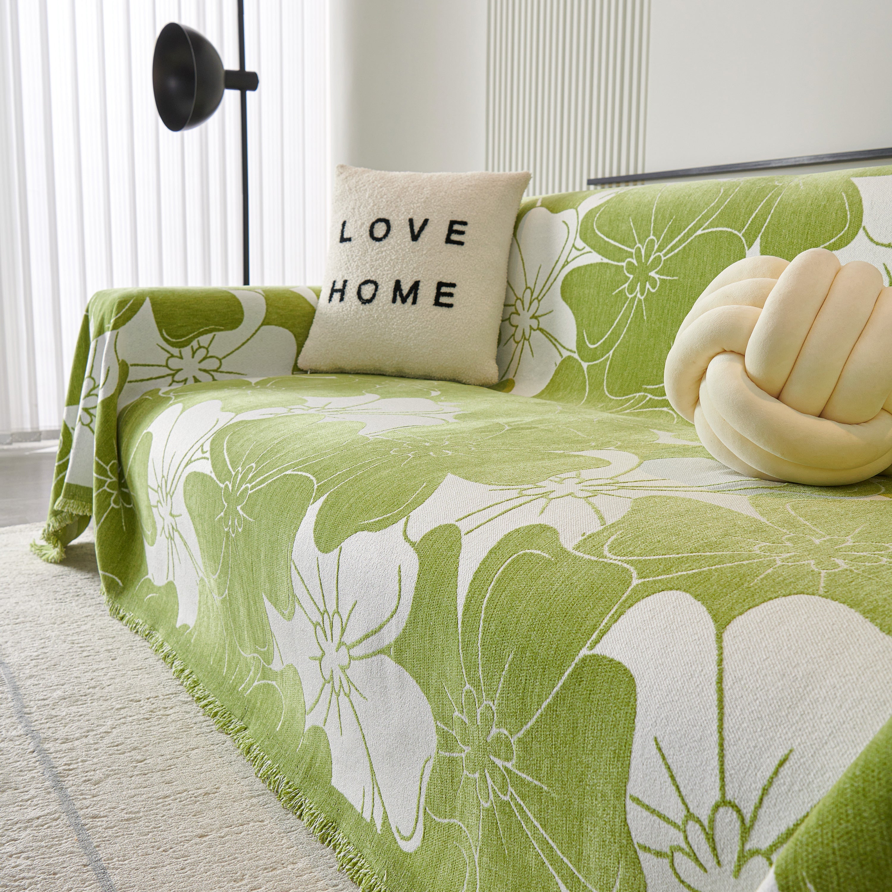Decorative Throw Blankets For Sofa, Oversized Pretty Floral Throws For Sofas