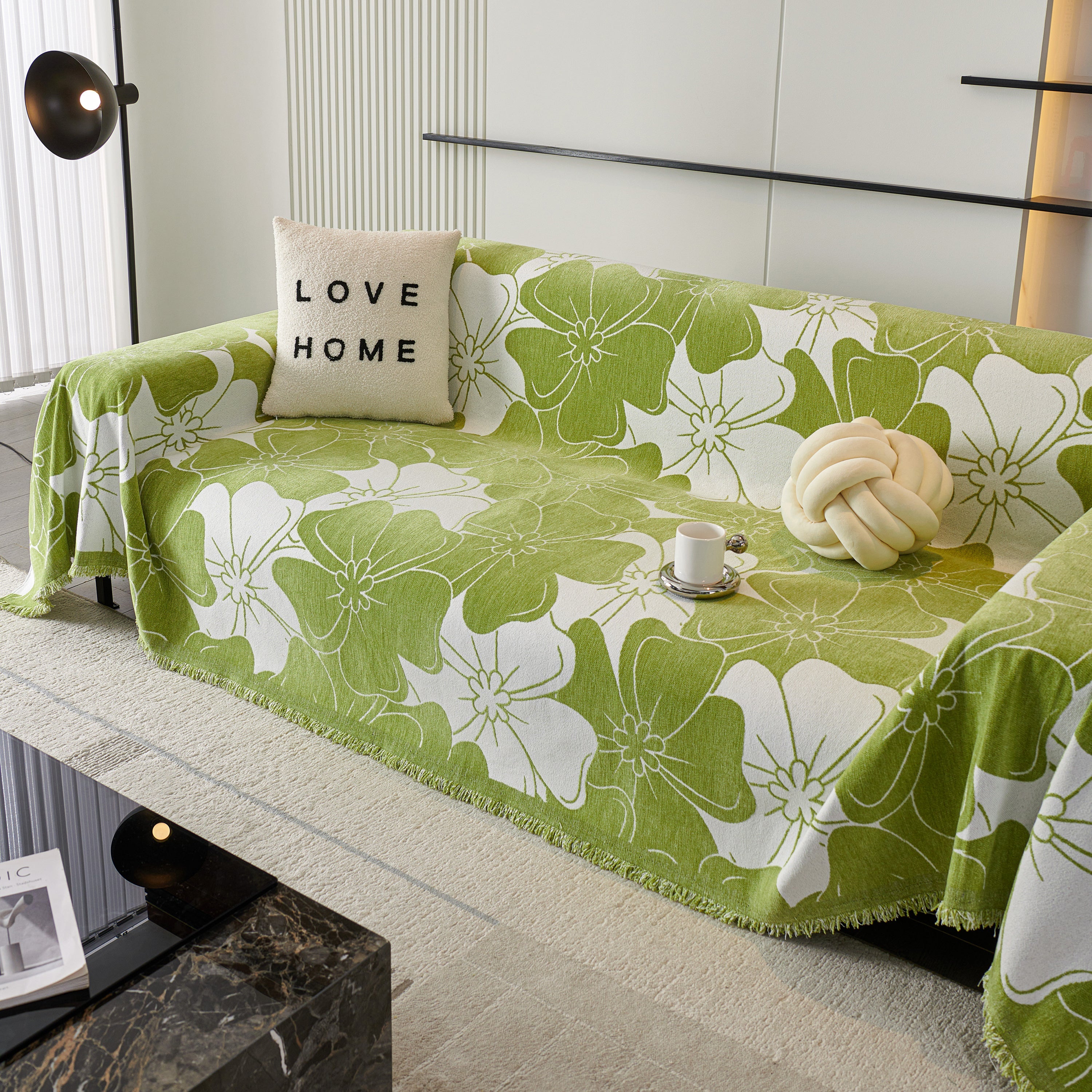 Decorative Throw Blankets For Sofa, Oversized Pretty Floral Throws For Sofas