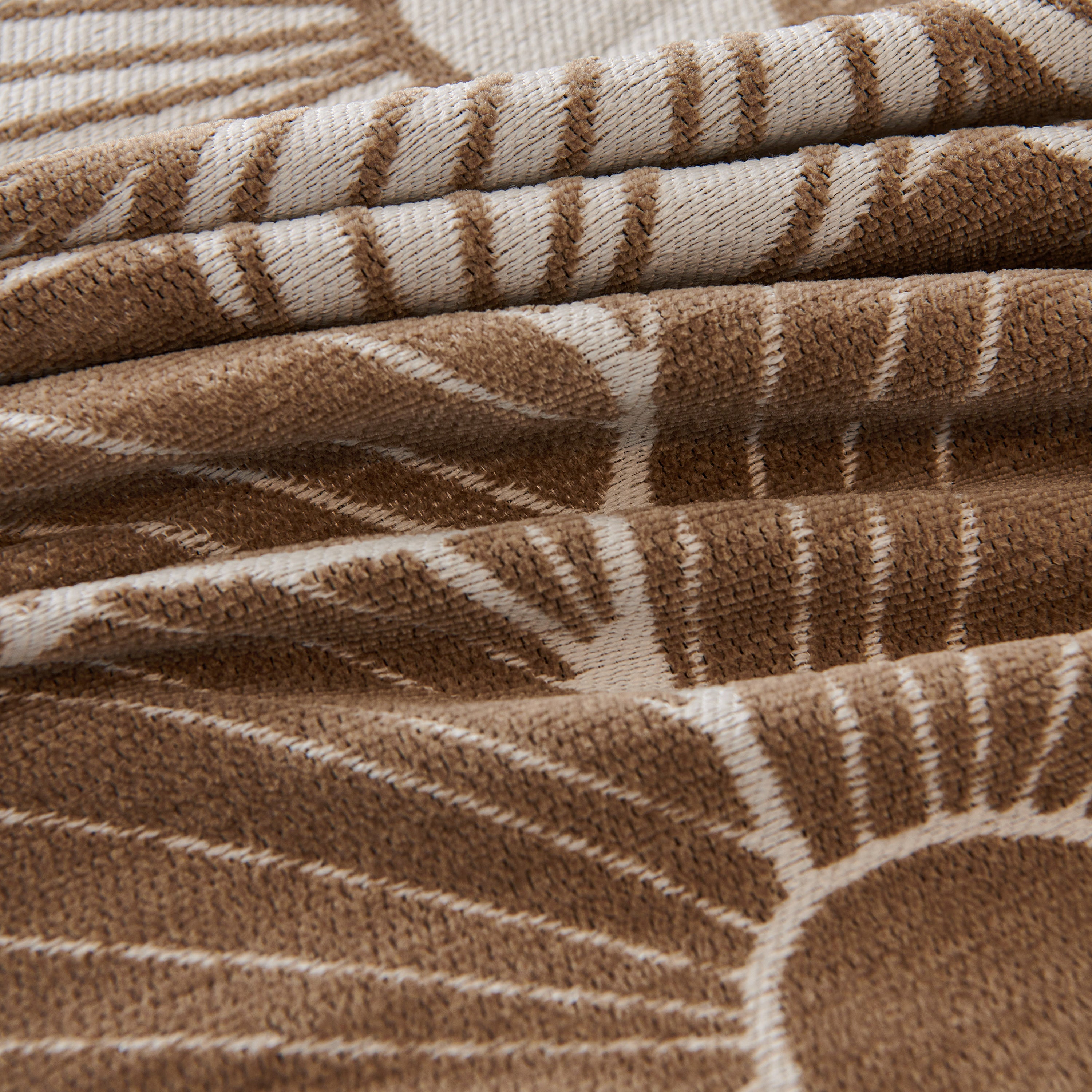 Chenille Jacquard Sofa Throw Cover With Tassels, All-season Furniture Protector For Home And Office
