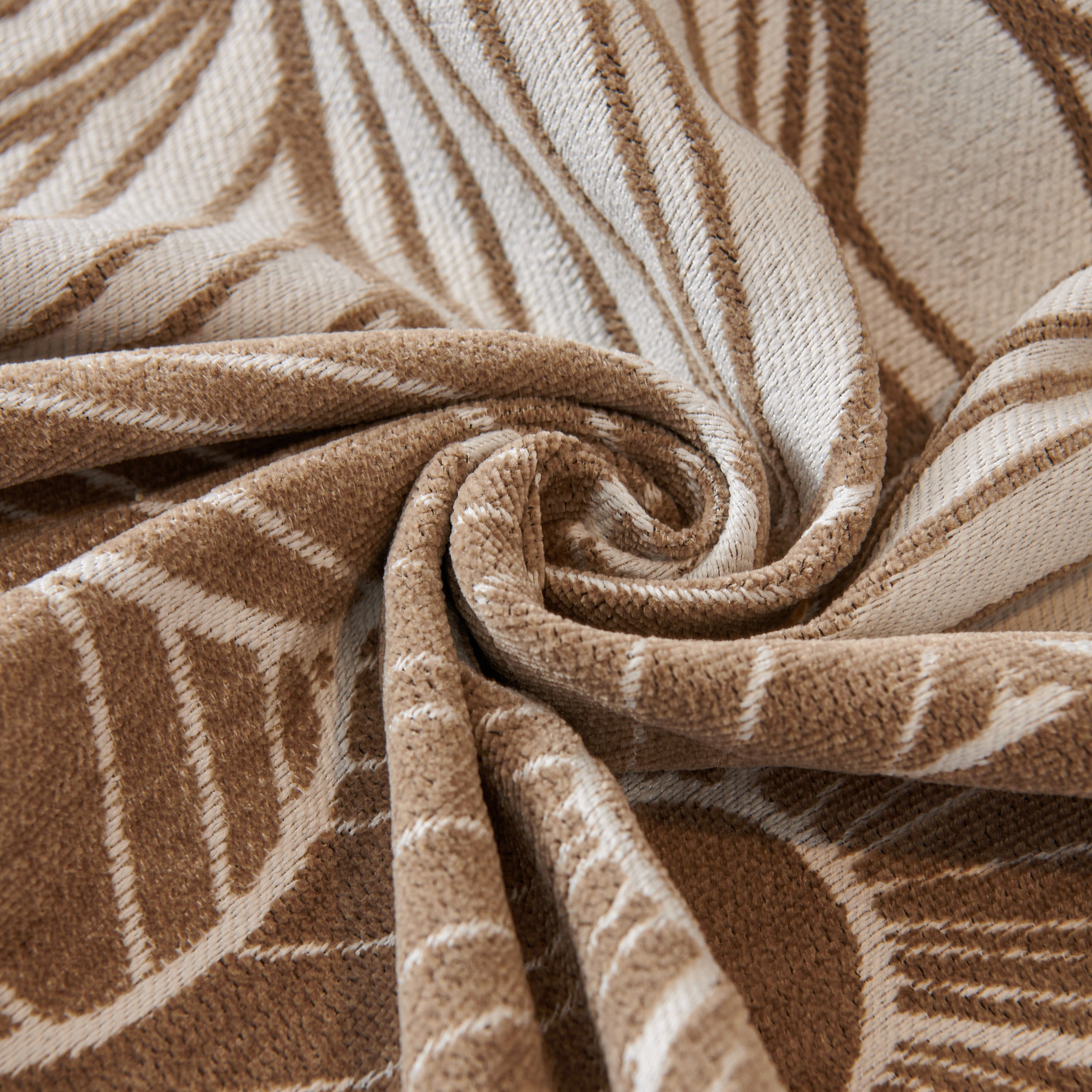 Chenille Jacquard Sofa Throw Cover With Tassels, All-season Furniture Protector For Home And Office