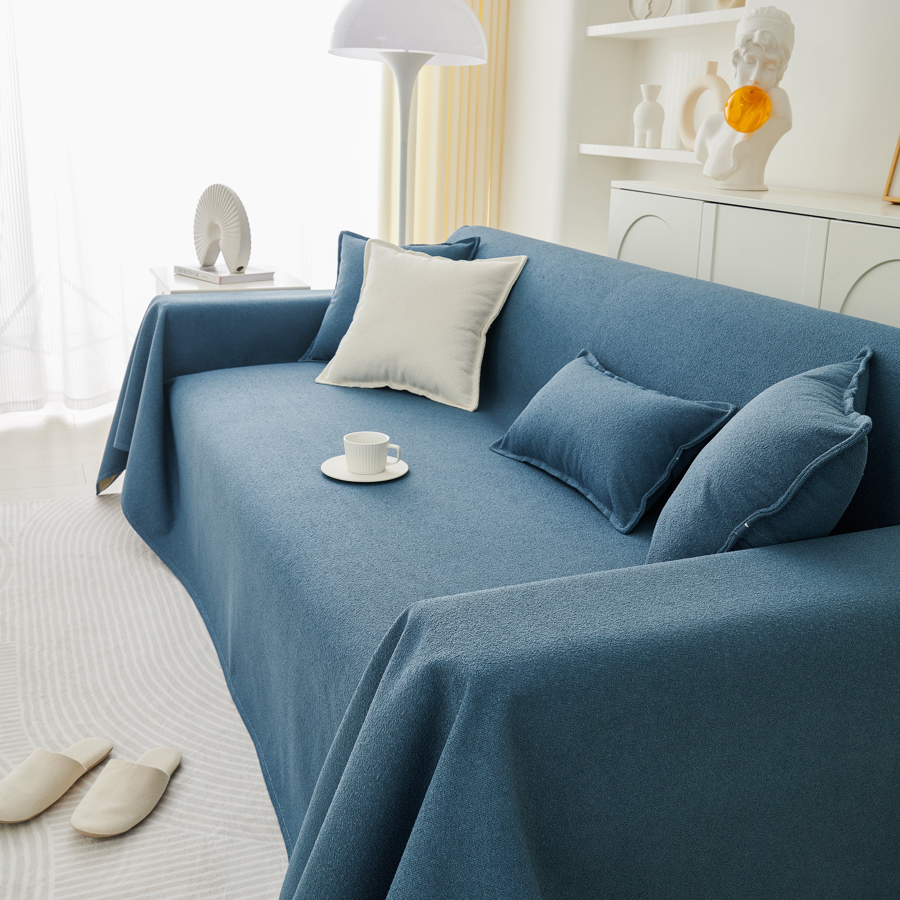 Extra Large Waterproof Non Slip Sofa Cover Blanket, Furniture Covers For Pets, Cozy Couch Protector