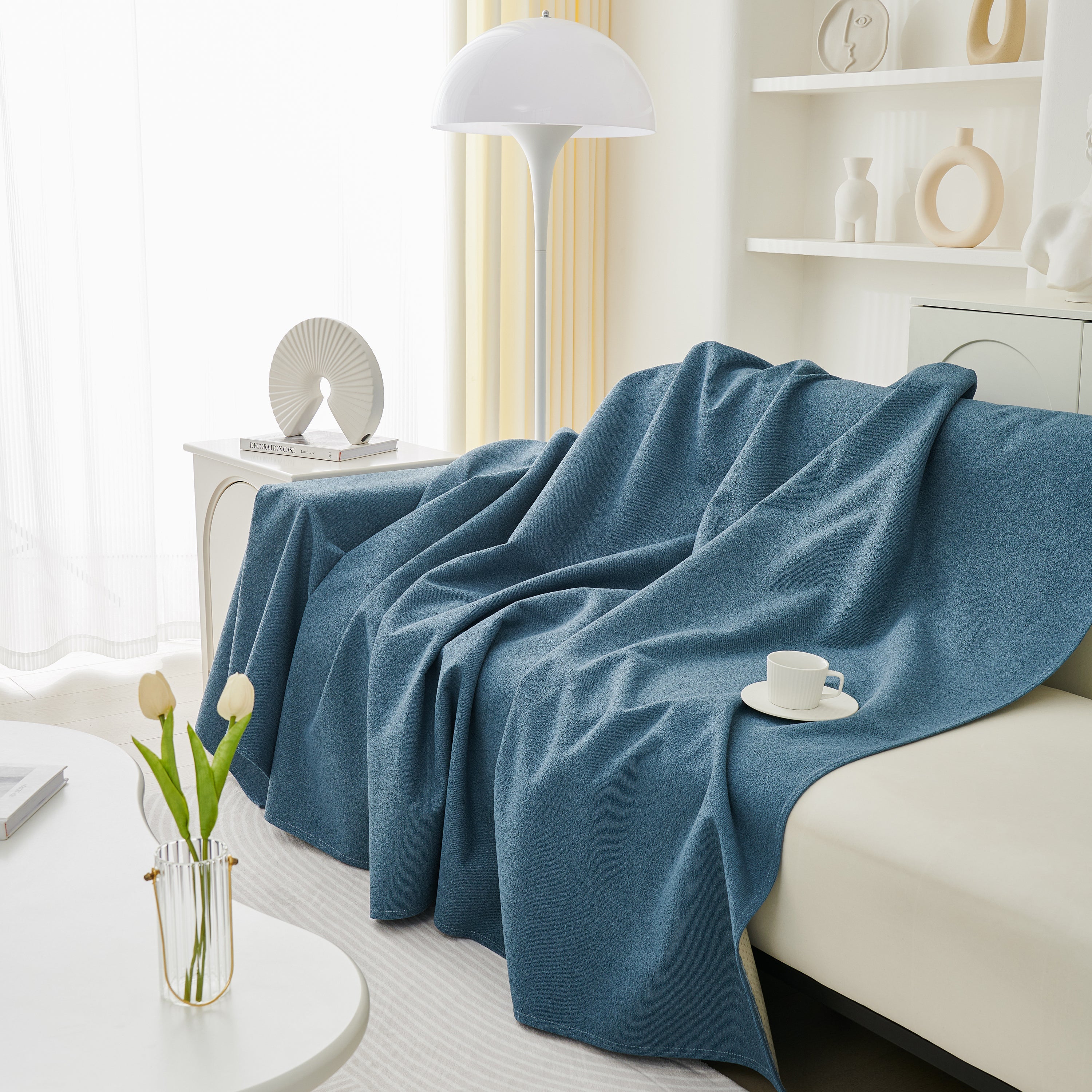 Extra Large Waterproof Non Slip Sofa Cover Blanket, Furniture Covers For Pets, Cozy Couch Protector