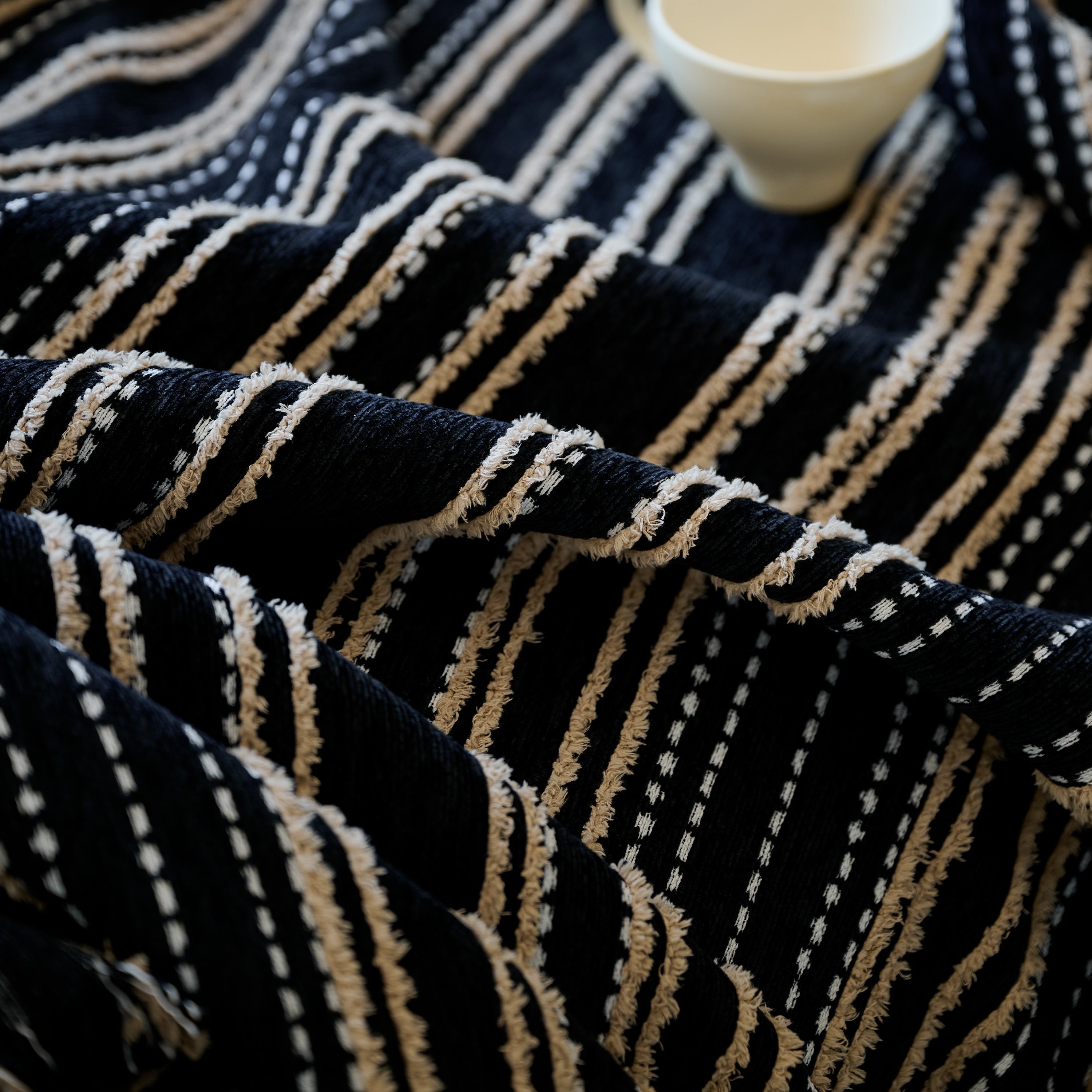 Vintage-inspired Striped Blankets For Couch Covers Luxury Couch Throw Cover With Timeless Elegance