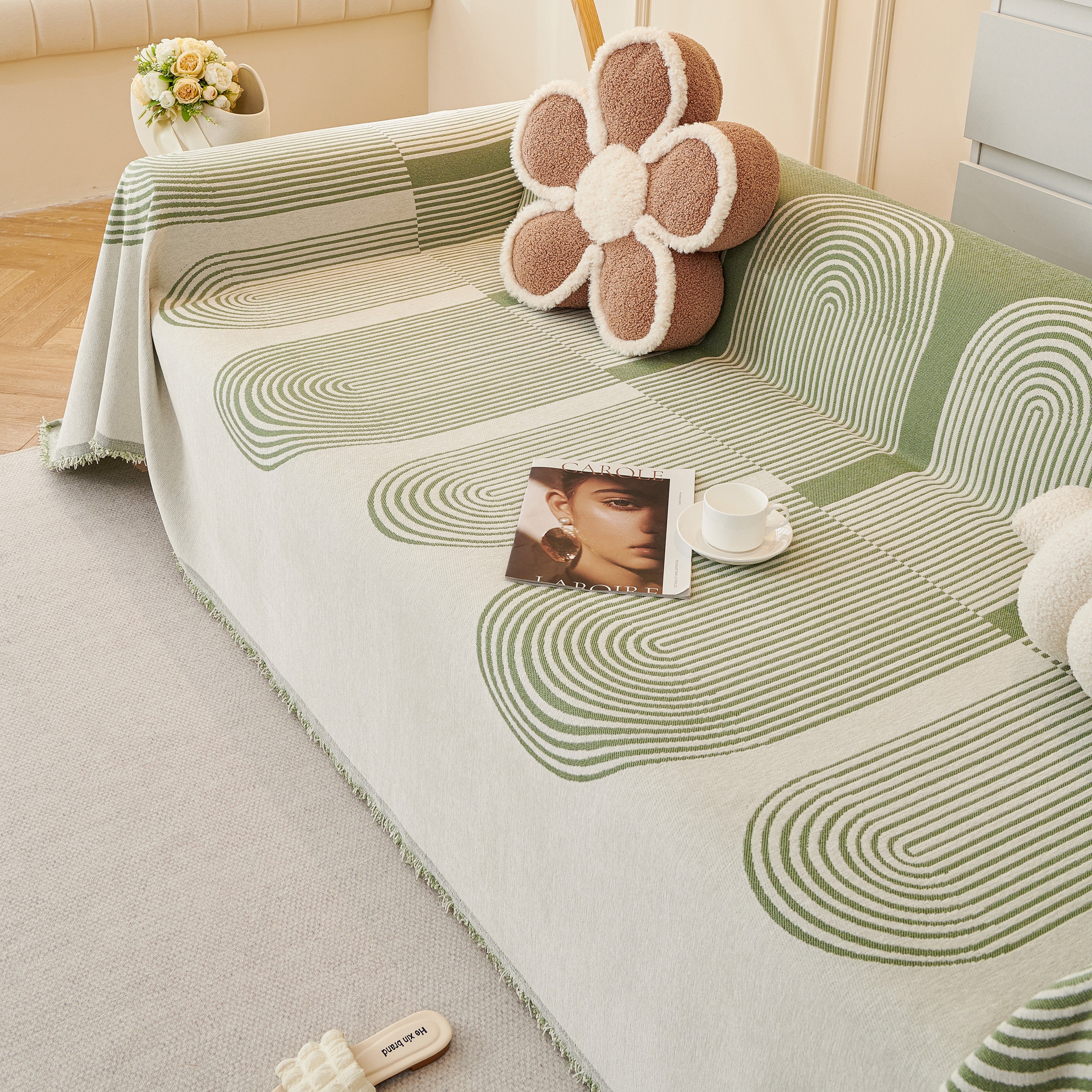 Chenille Boho Geometric Sofa Throw Cover Luxury Throws For Sofas Cat Proof Slipcovers Couch Covers