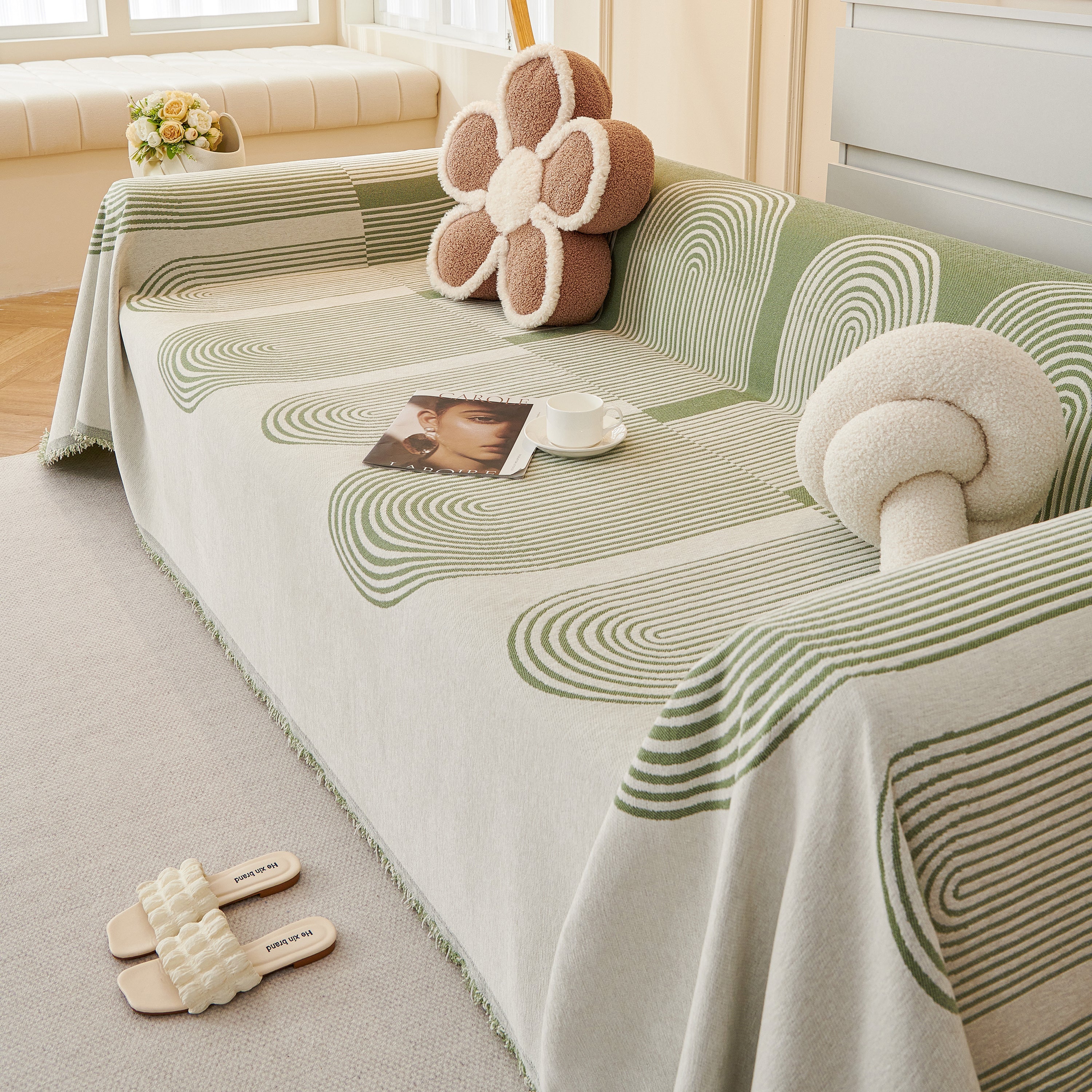 Chenille Boho Geometric Sofa Throw Cover Luxury Throws For Sofas Cat Proof Slipcovers Couch Covers
