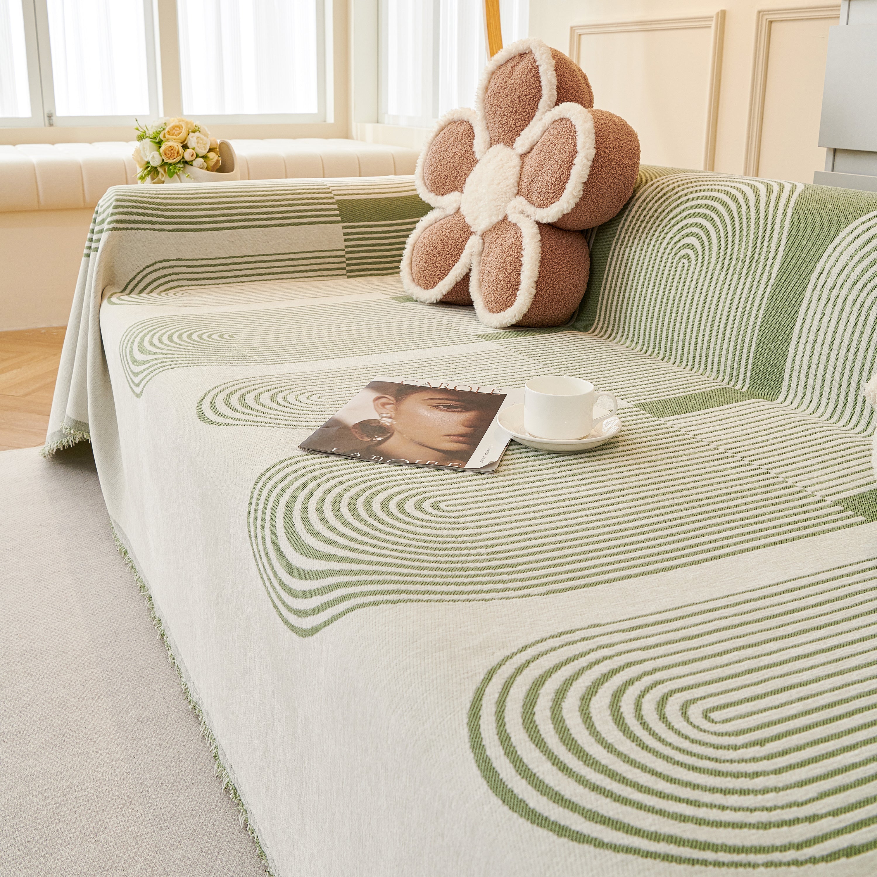 Chenille Boho Geometric Sofa Throw Cover Luxury Throws For Sofas Cat Proof Slipcovers Couch Covers