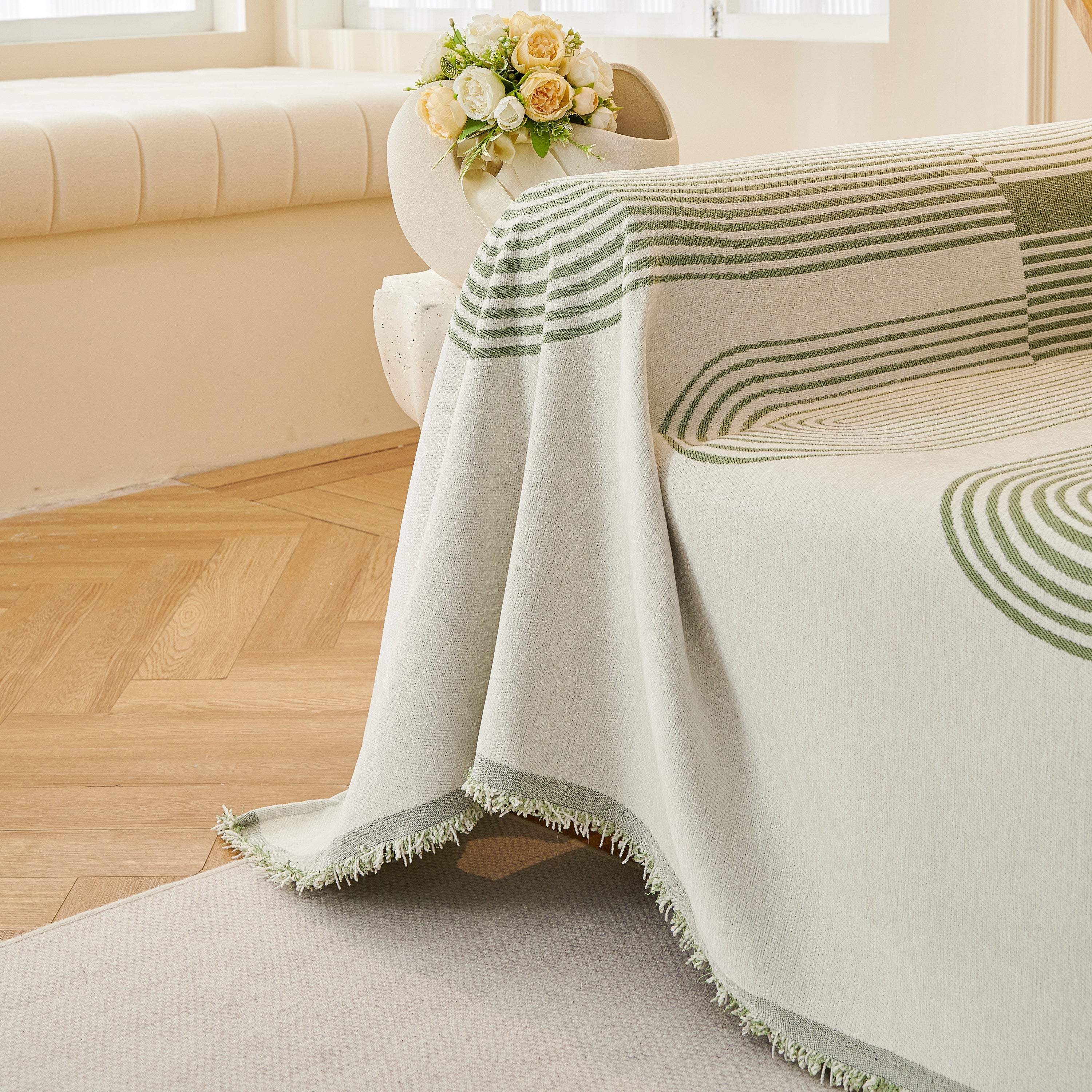 Chenille Boho Geometric Sofa Throw Cover Luxury Throws For Sofas Cat Proof Slipcovers Couch Covers