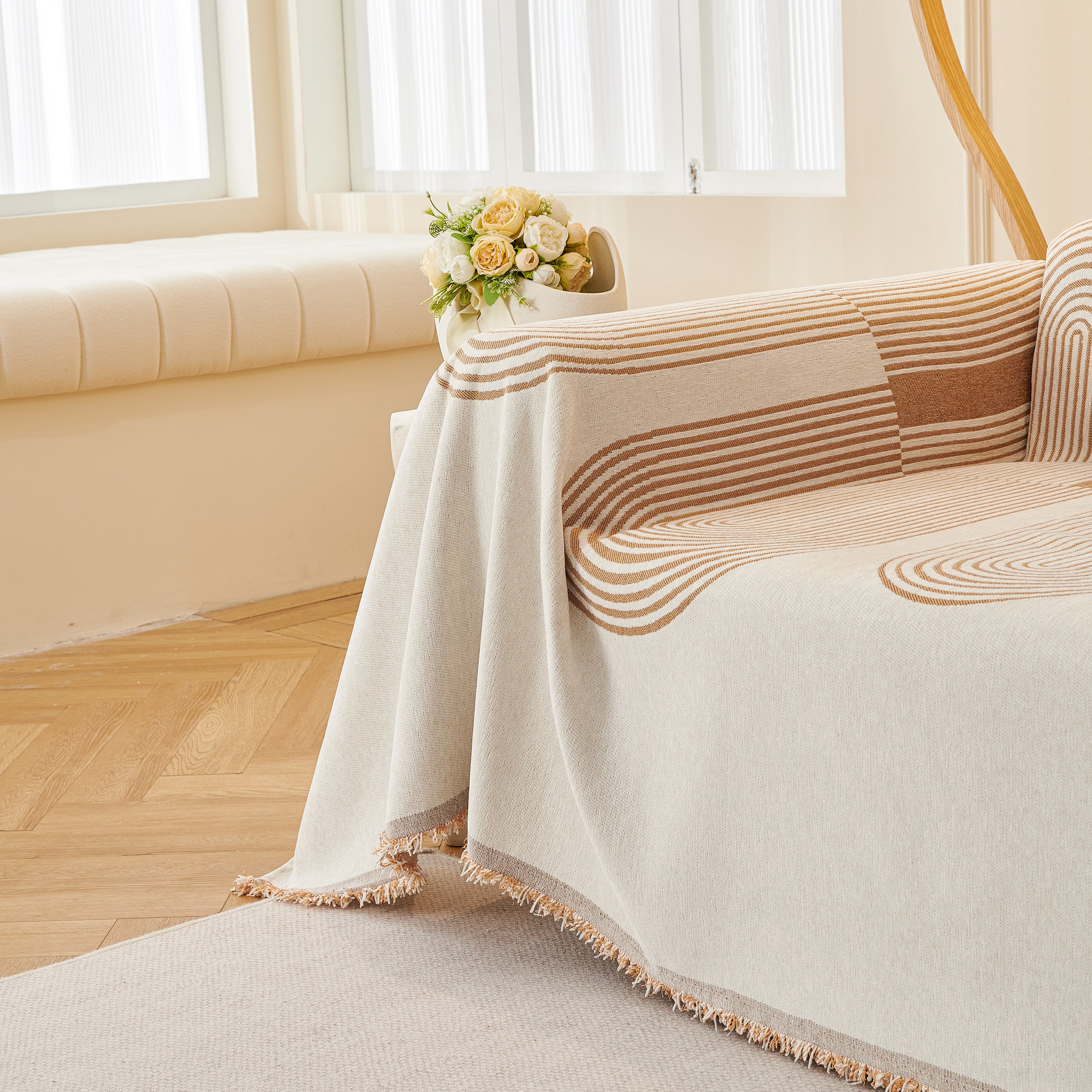 Chenille Boho Geometric Sofa Throw Cover Luxury Throws For Sofas Cat Proof Slipcovers Couch Covers