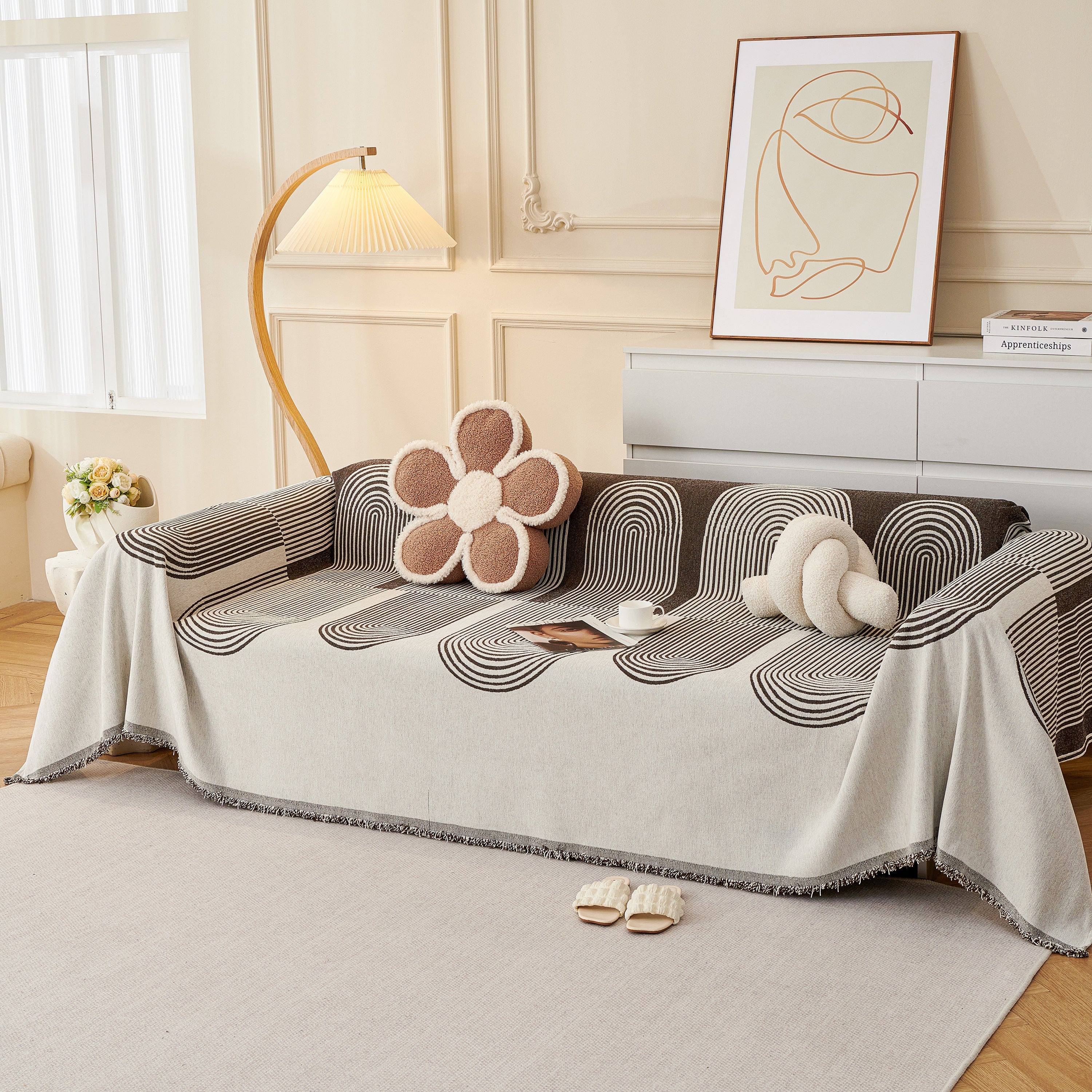 Chenille Boho Geometric Sofa Throw Cover Luxury Throws For Sofas Cat Proof Slipcovers Couch Covers