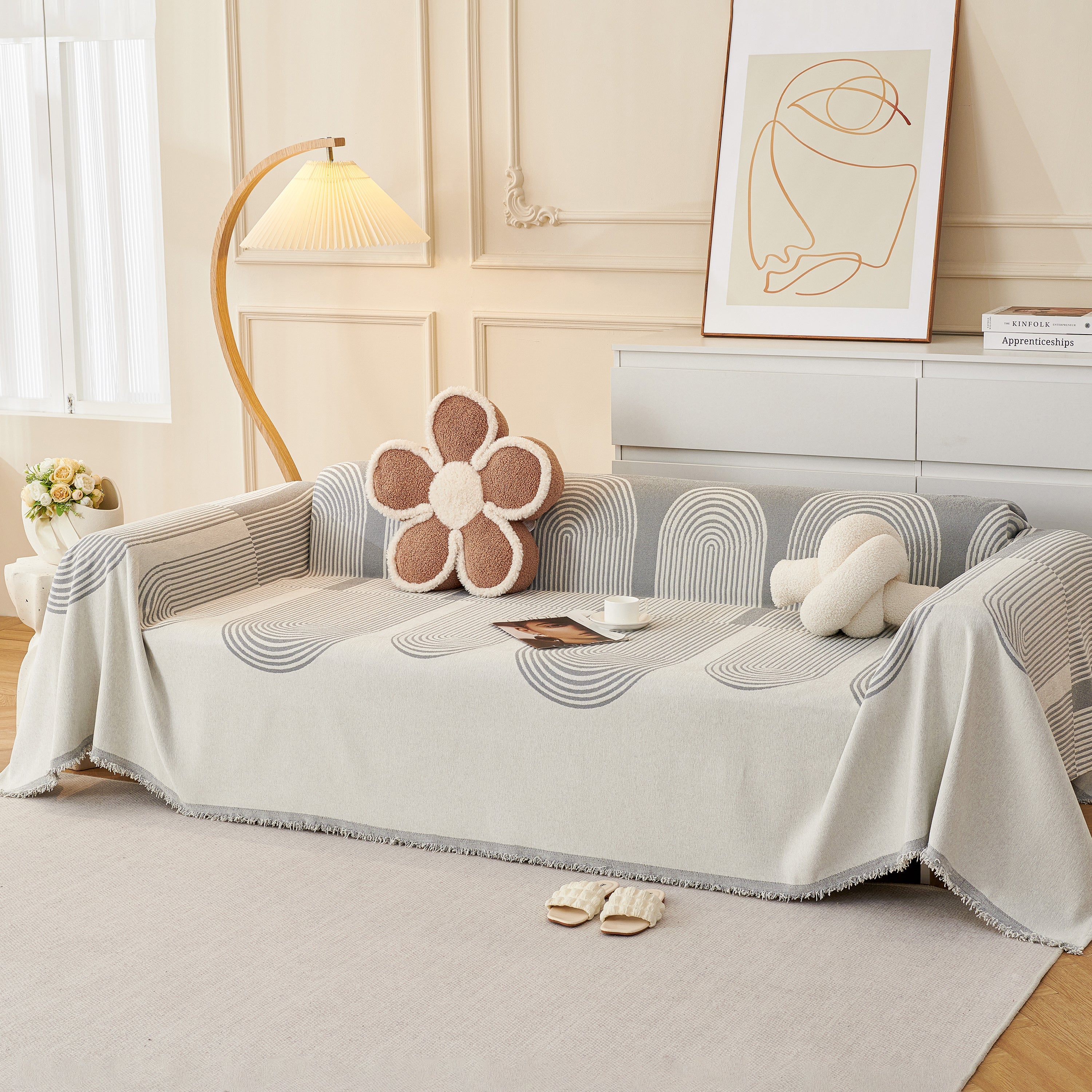 Chenille Boho Geometric Sofa Throw Cover Luxury Throws For Sofas Cat Proof Slipcovers Couch Covers