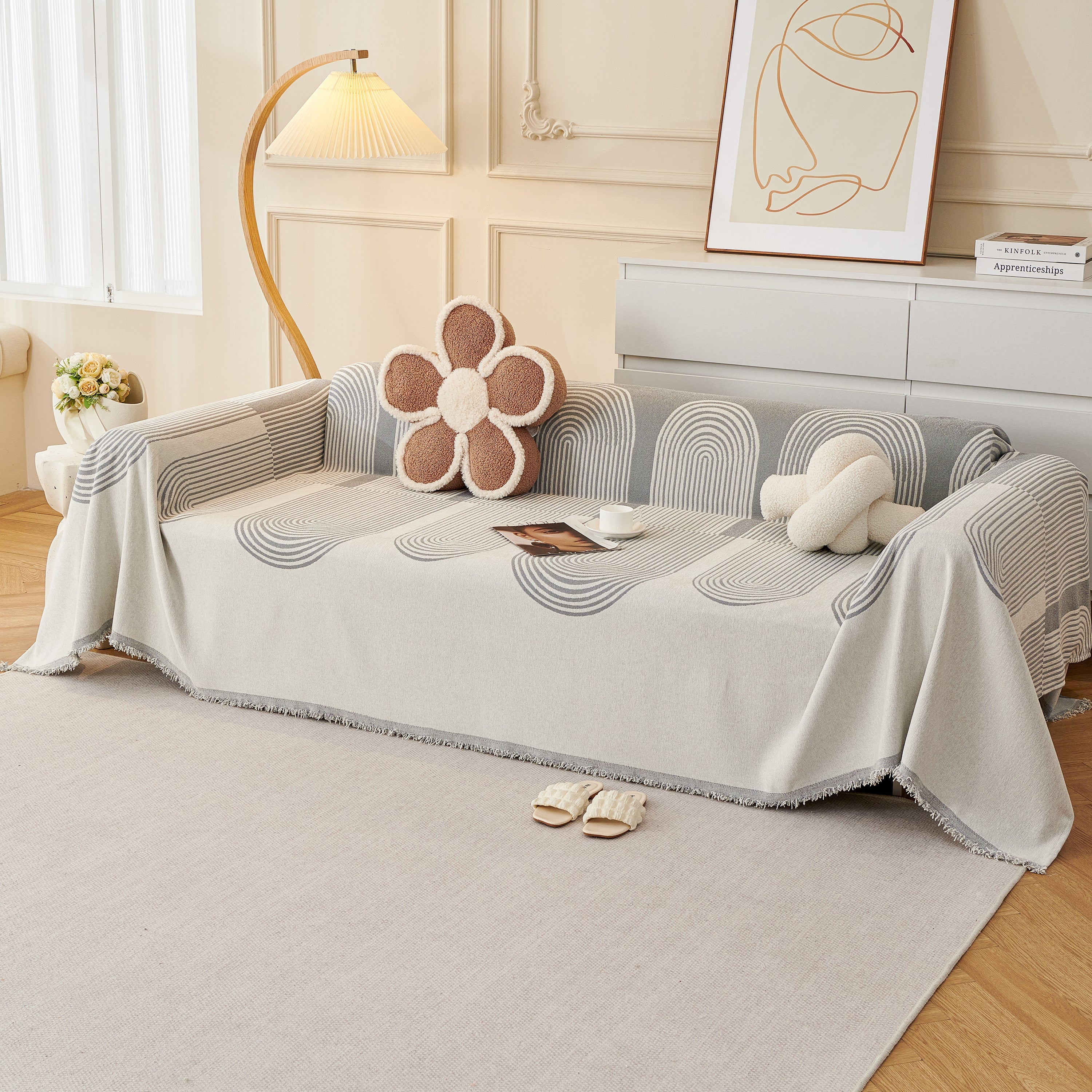 Chenille Boho Geometric Sofa Throw Cover Luxury Throws For Sofas Cat Proof Slipcovers Couch Covers