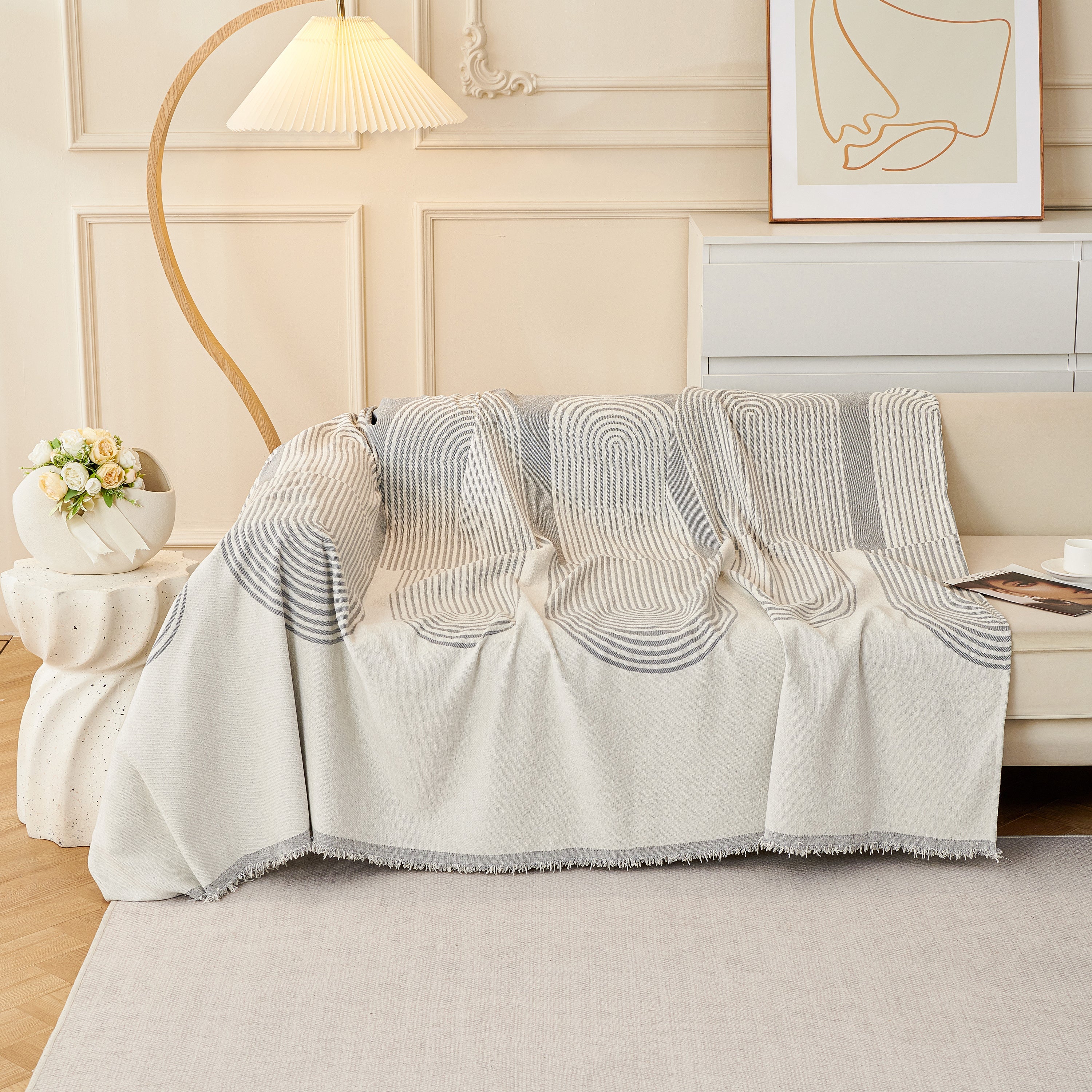 Chenille Boho Geometric Sofa Throw Cover Luxury Throws For Sofas Cat Proof Slipcovers Couch Covers
