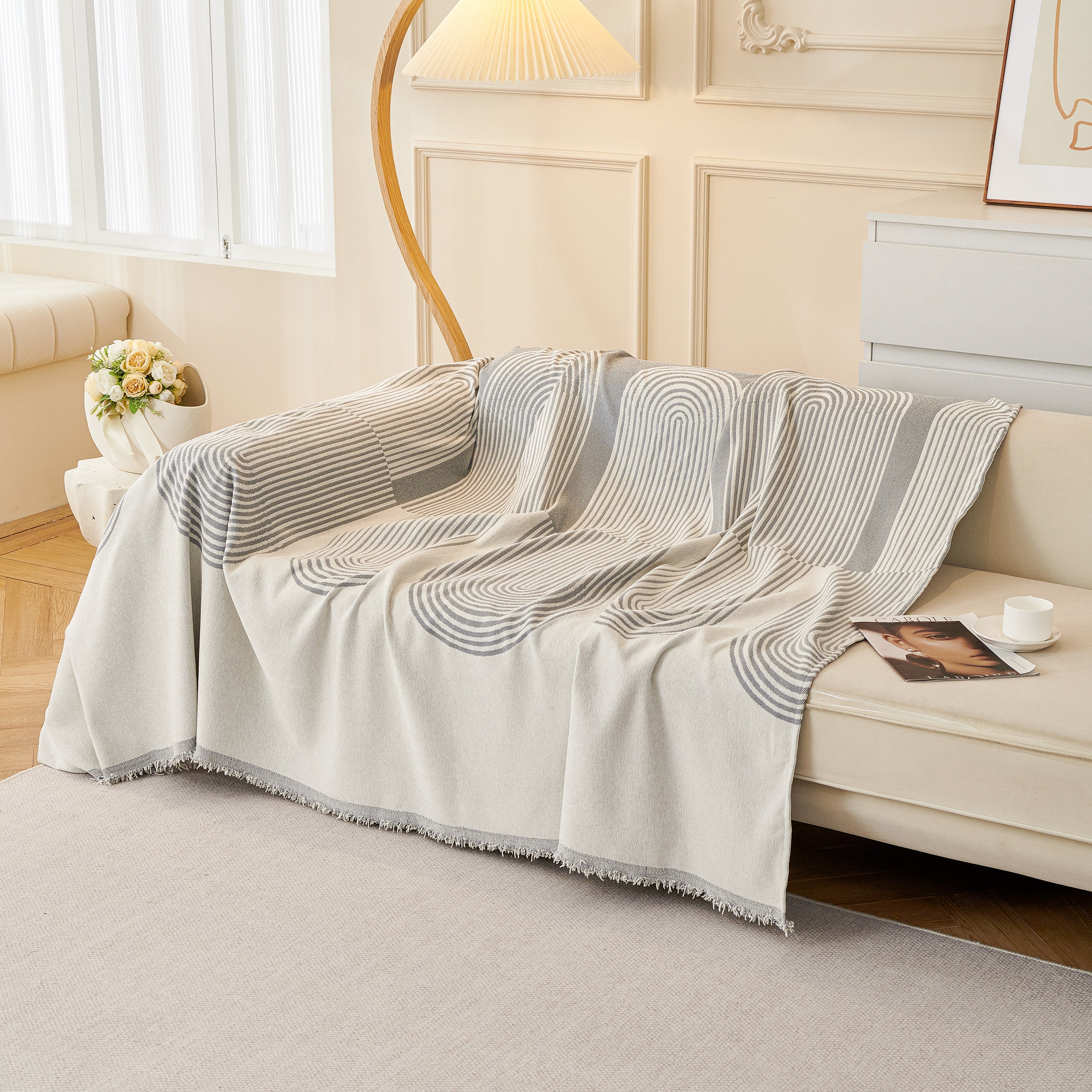 Chenille Boho Geometric Sofa Throw Cover Luxury Throws For Sofas Cat Proof Slipcovers Couch Covers