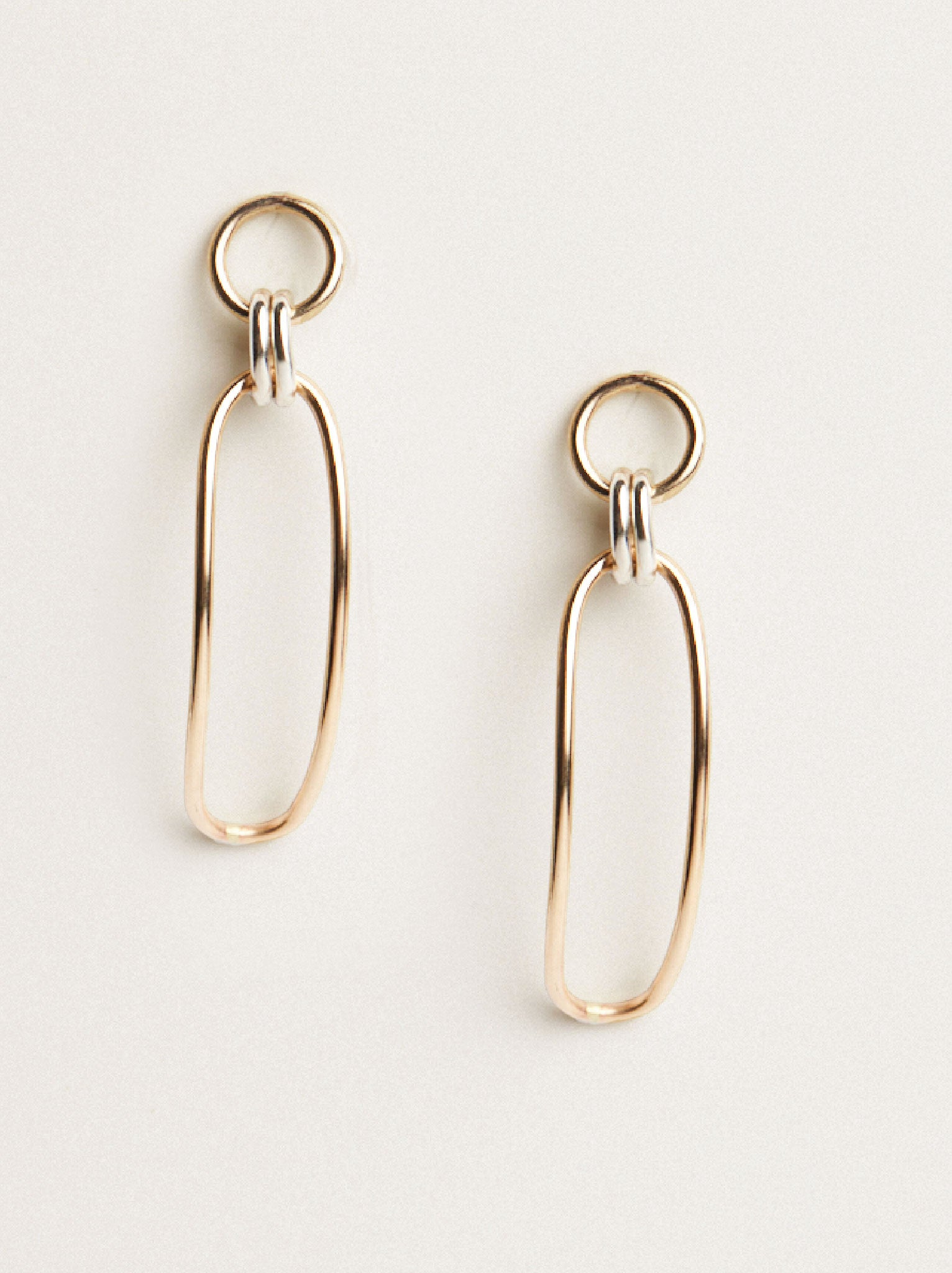 Date Night Two-tone Drop Earrings