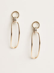 Date Night Two-tone Drop Earrings