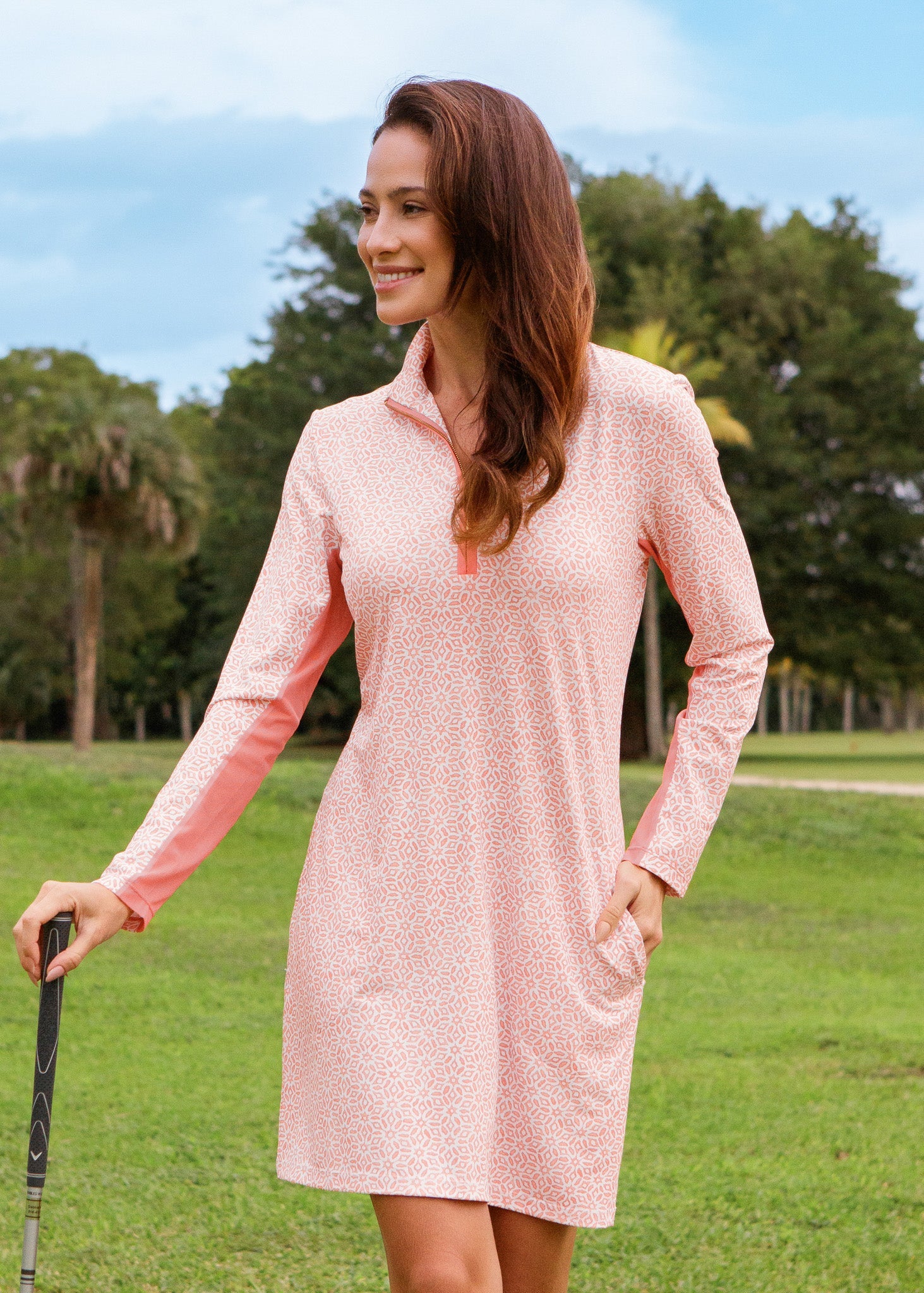 Shell Coast 1/4 Zip Sport Dress